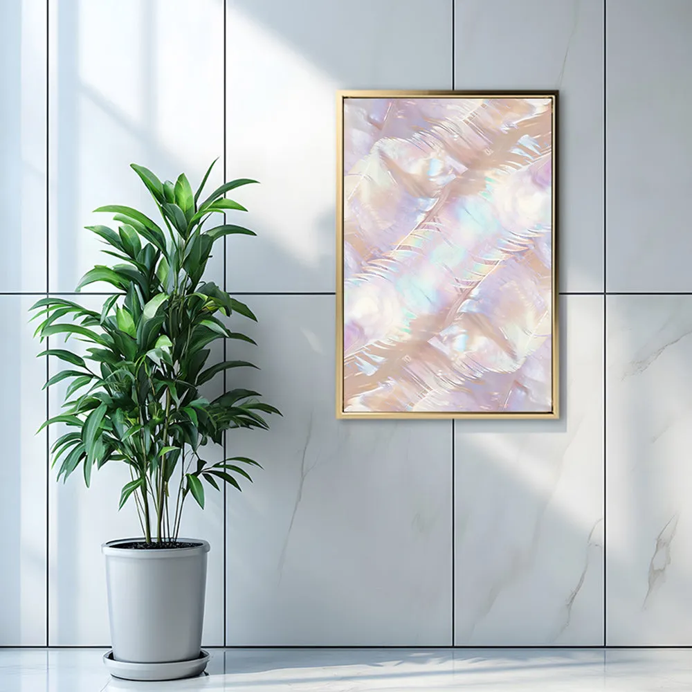 Canvas Wall Art Stretched Over Wooden Frame with Floating Frame and Colourful Painting CV4142