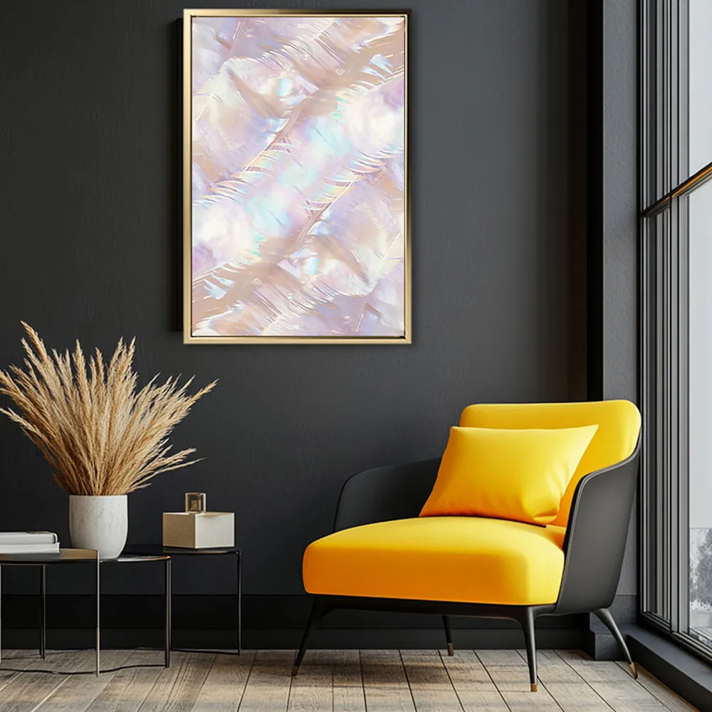 Canvas Wall Art Stretched Over Wooden Frame with Floating Frame and Colourful Painting CV4142