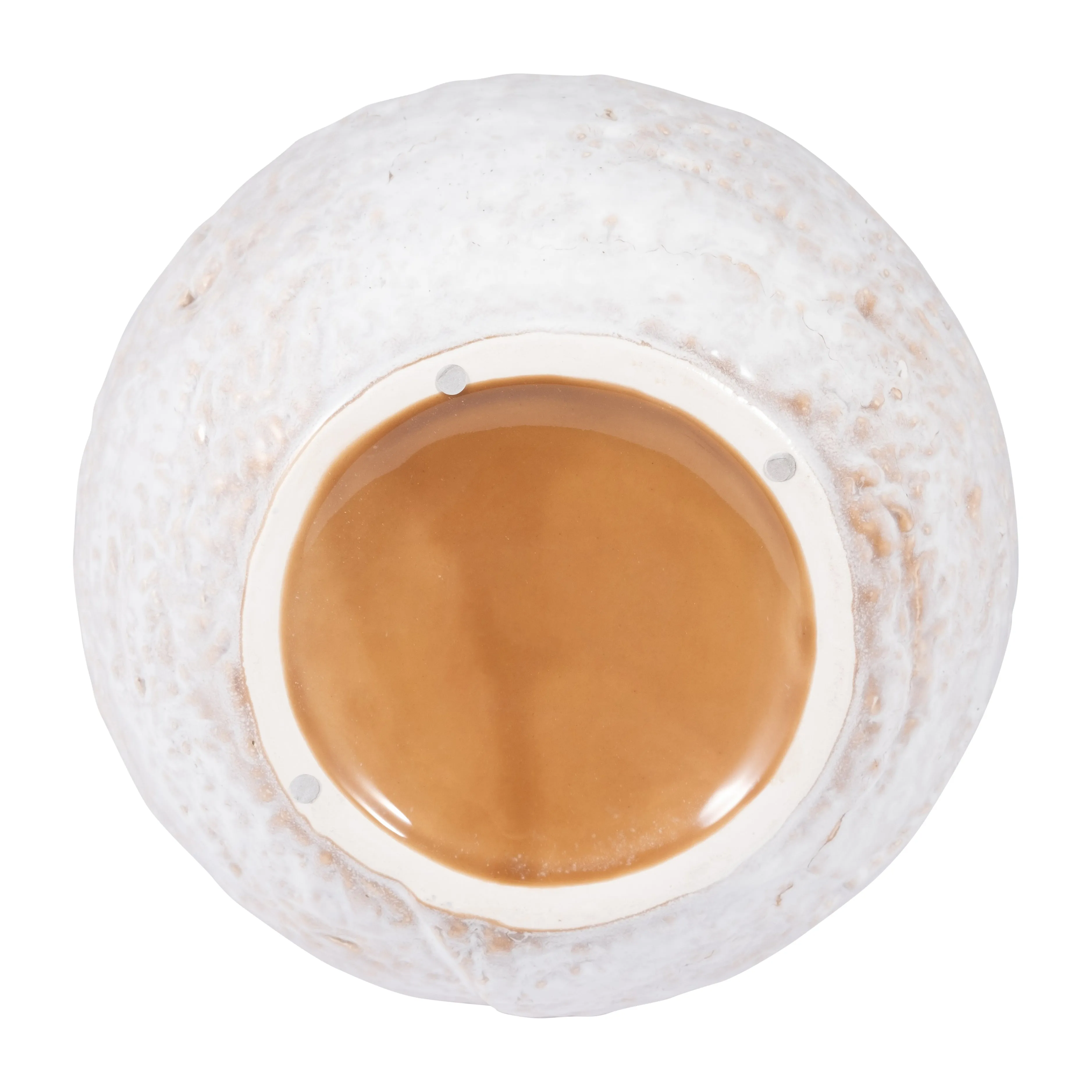 CER, 11" ROUND VASE, IVORY
