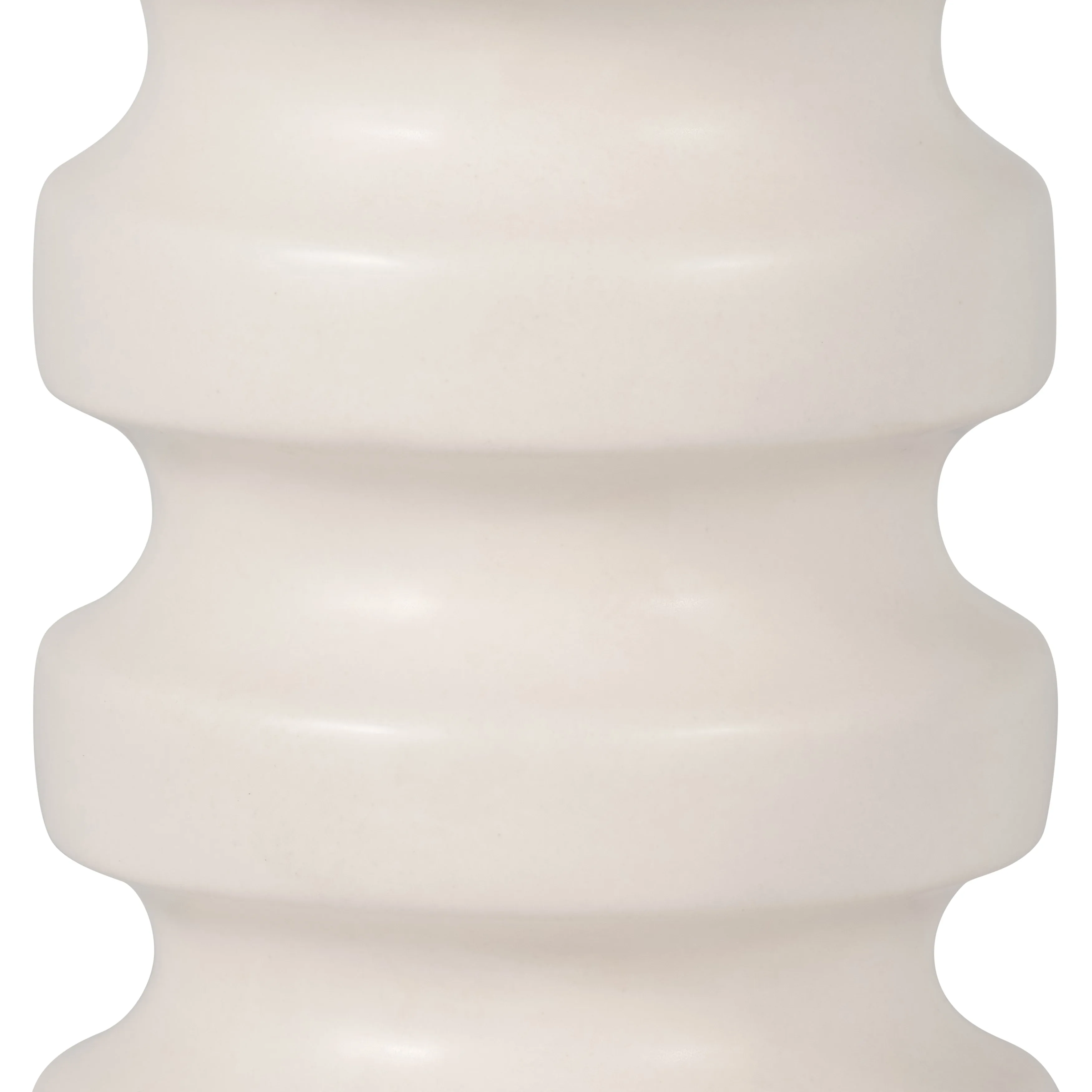 CER, 11" TIERED VASE, WHITE