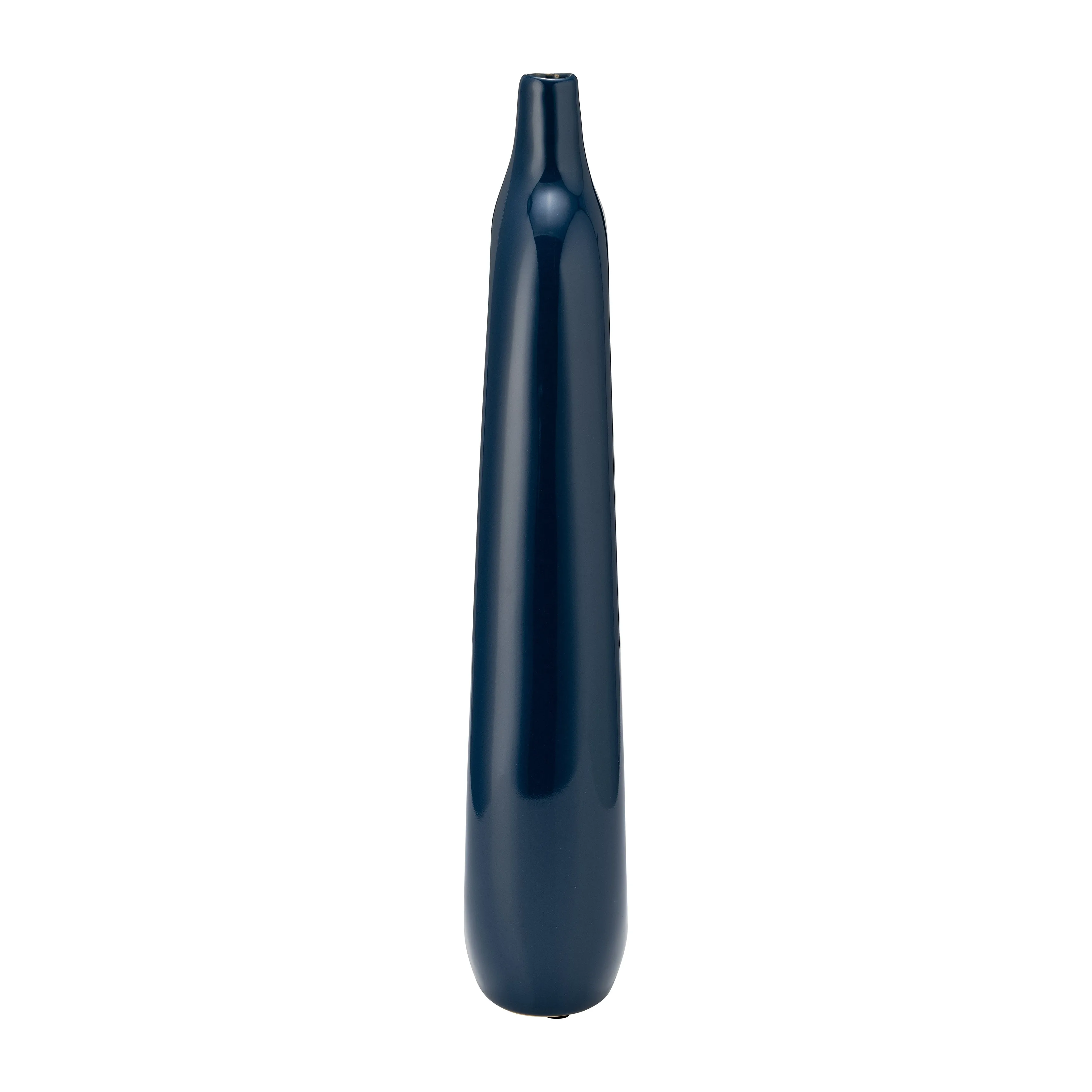 CER, 14"H OPEN CUT-OUT VASE, BLUE