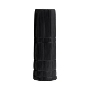 CER, 15"H LINED CYLINDER VASE, MATTE BLACK