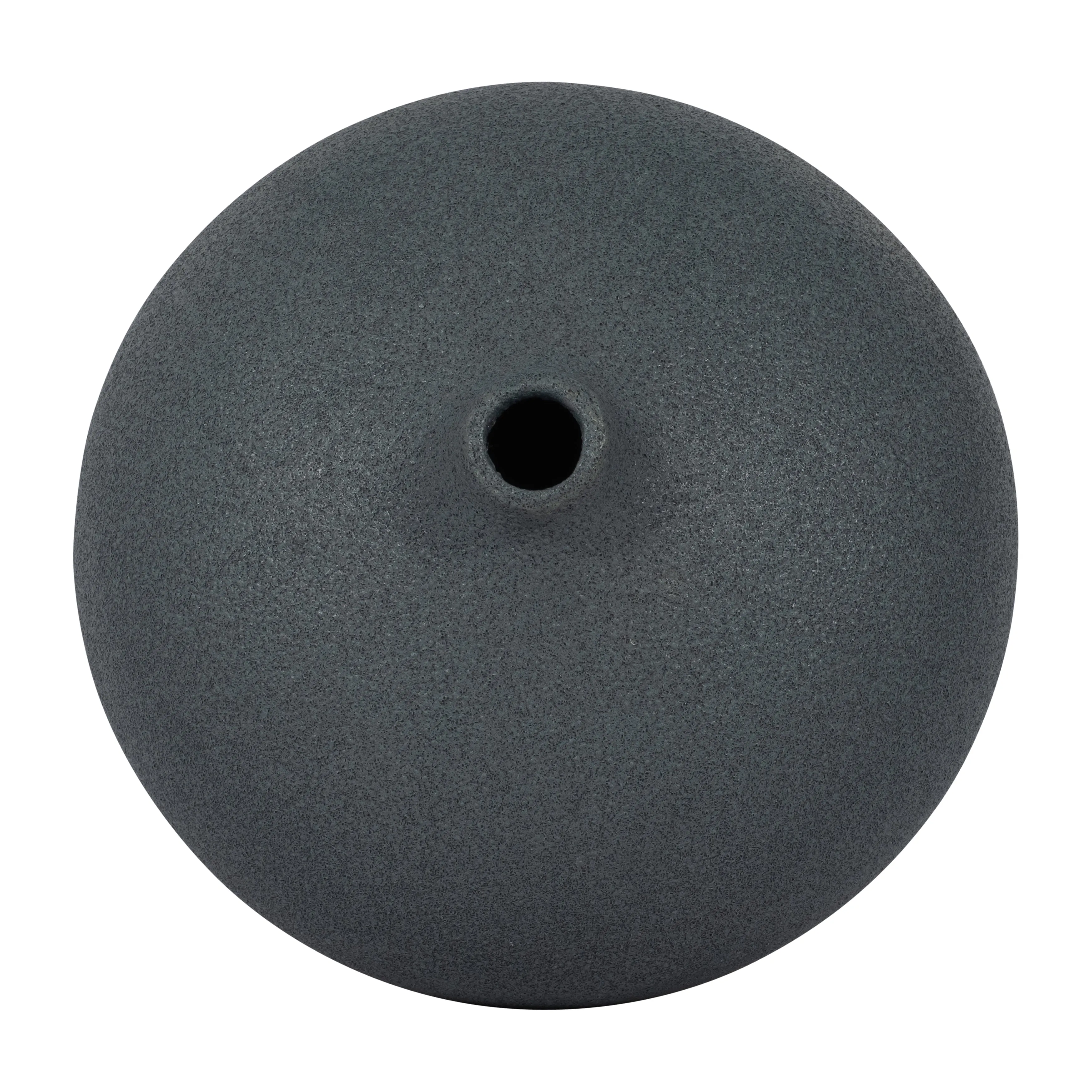 CER, 5" ROUND VOLCANIC VASE, DENIM NAVY BLUE