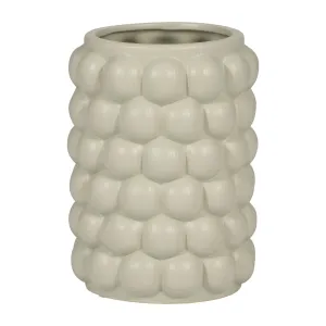 CER, 7" BUBBLE VASE, CUCUMBER