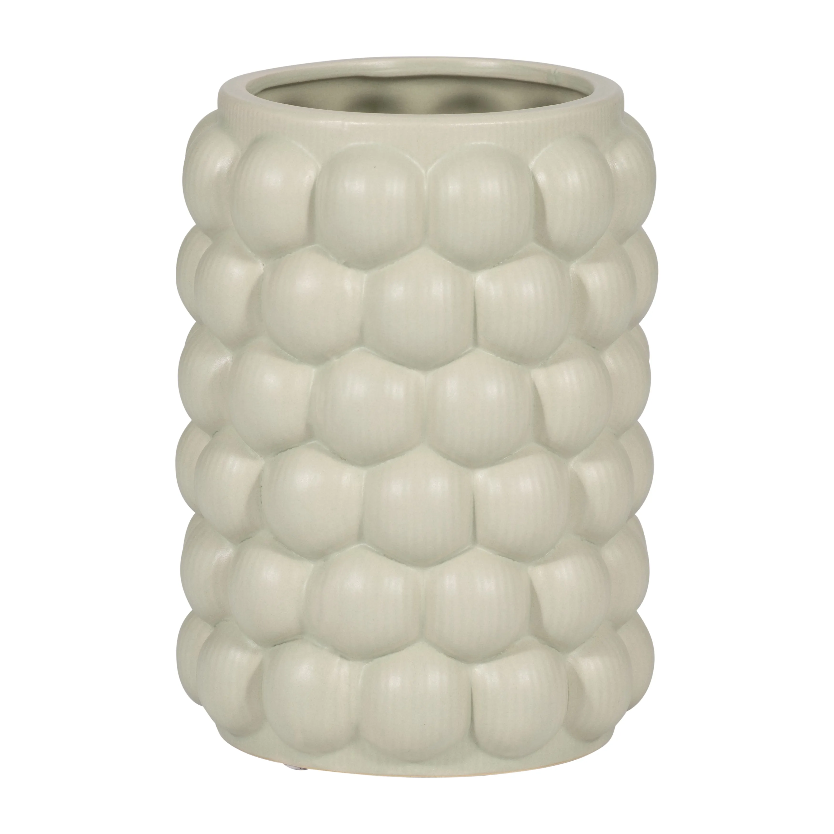 CER, 7" BUBBLE VASE, CUCUMBER