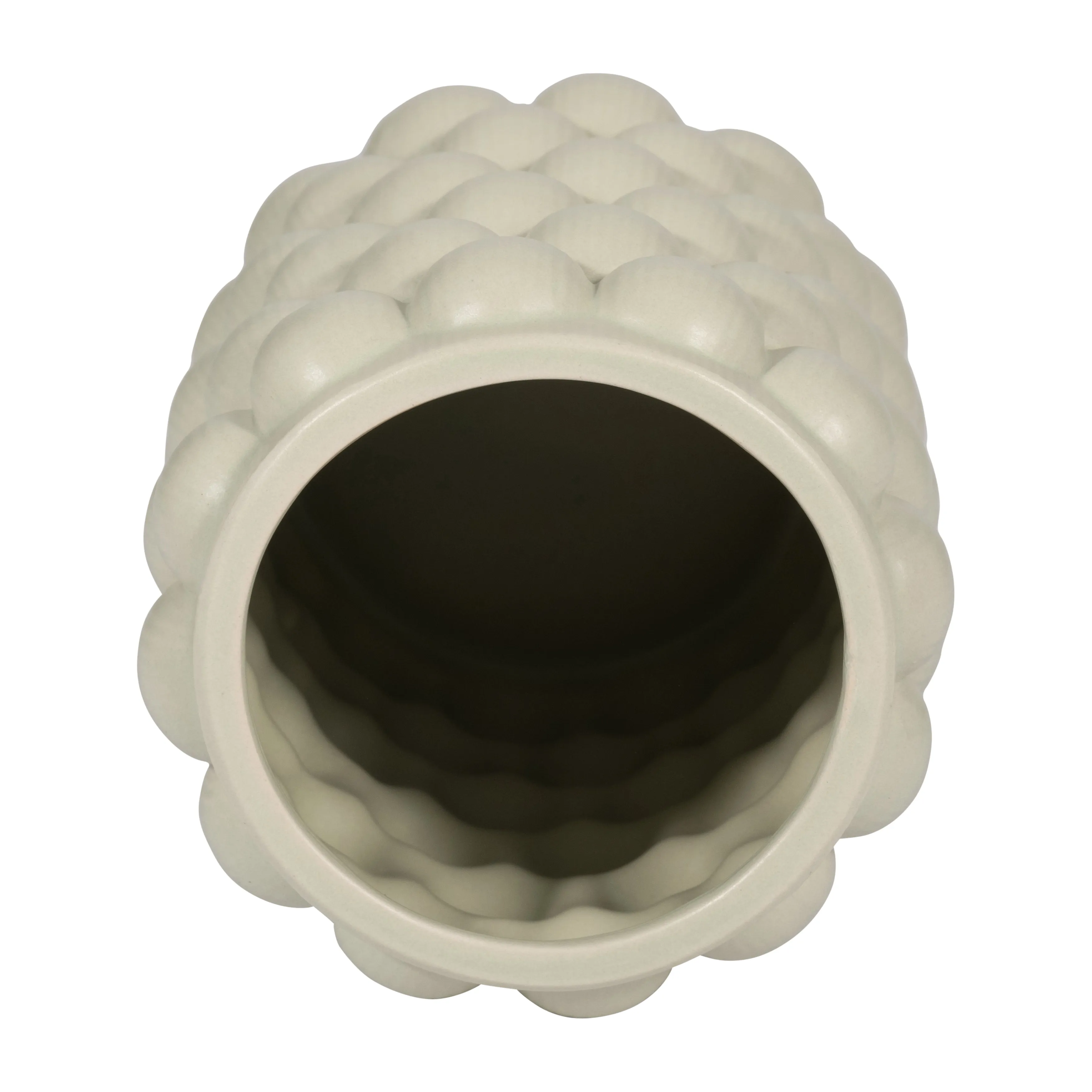 CER, 7" BUBBLE VASE, CUCUMBER