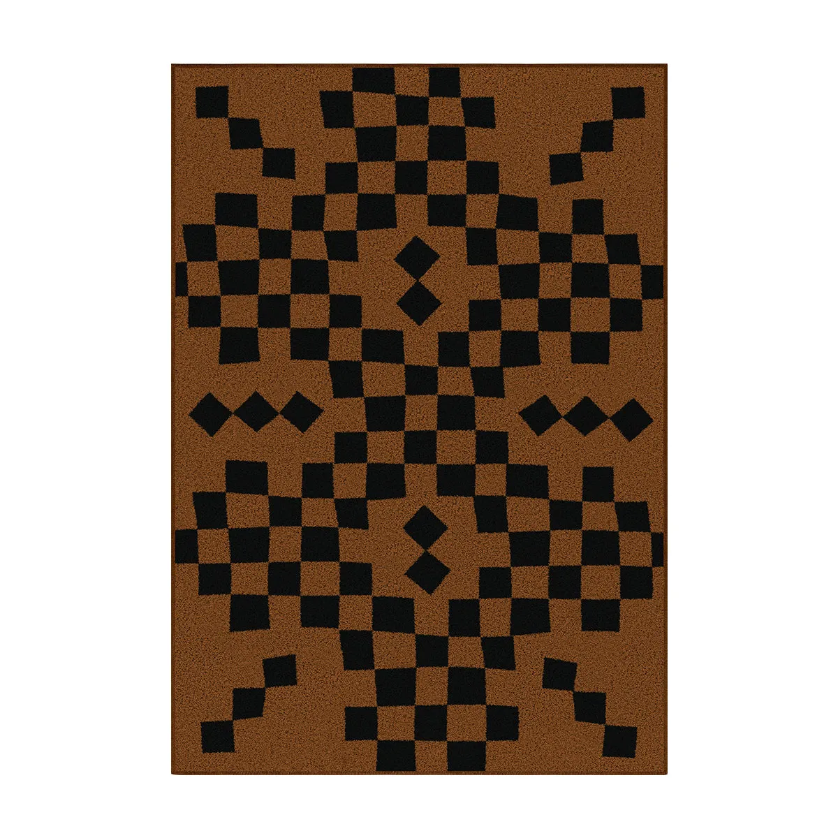 Checking Cotton Feel Rug