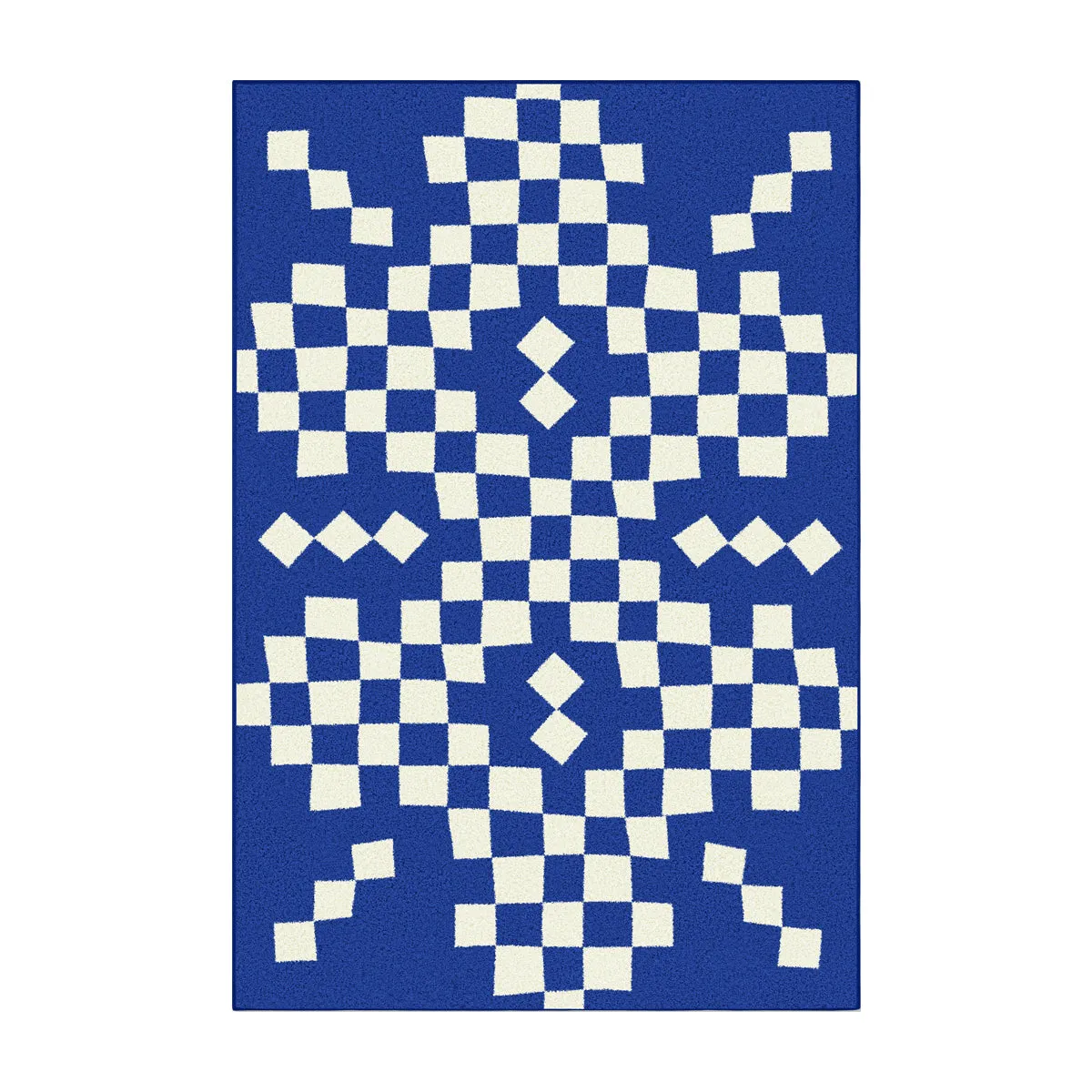 Checking Cotton Feel Rug