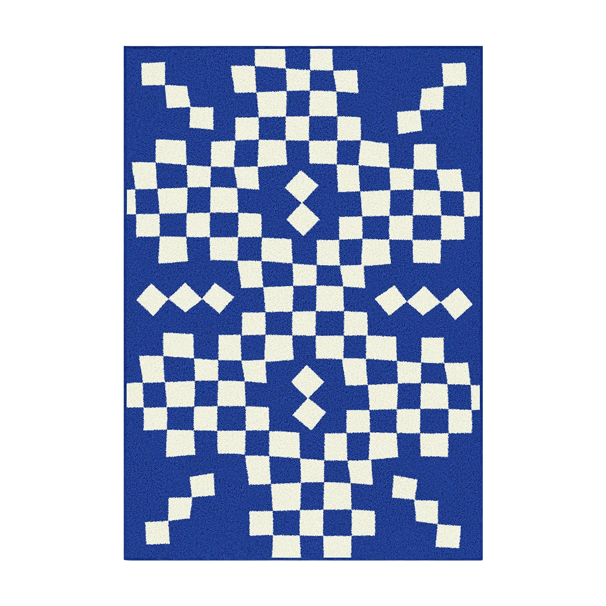 Checking Cotton Feel Rug