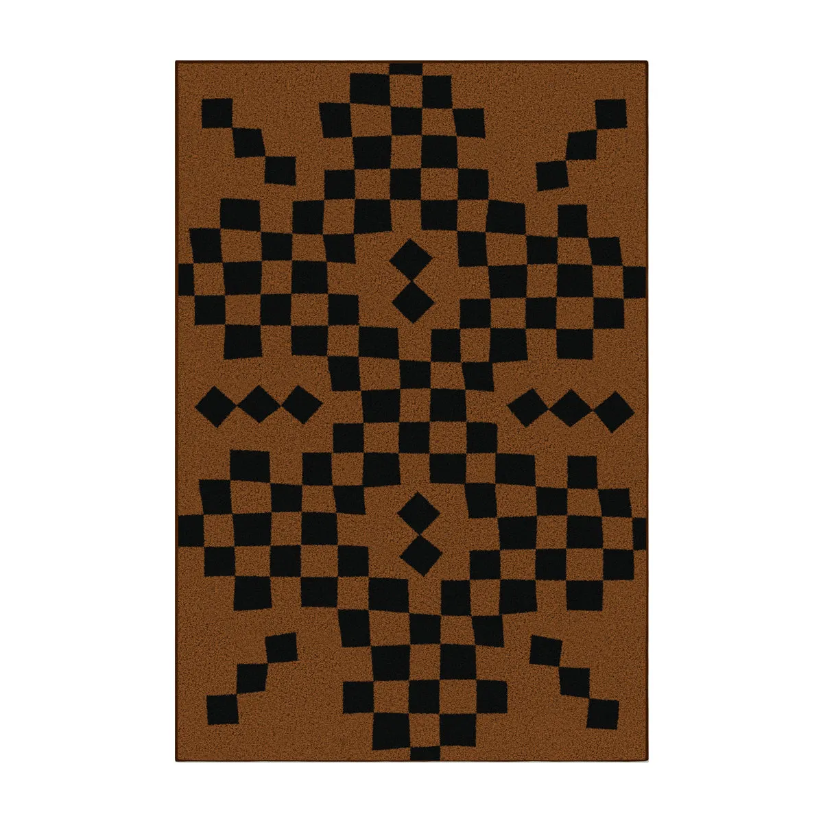 Checking Cotton Feel Rug