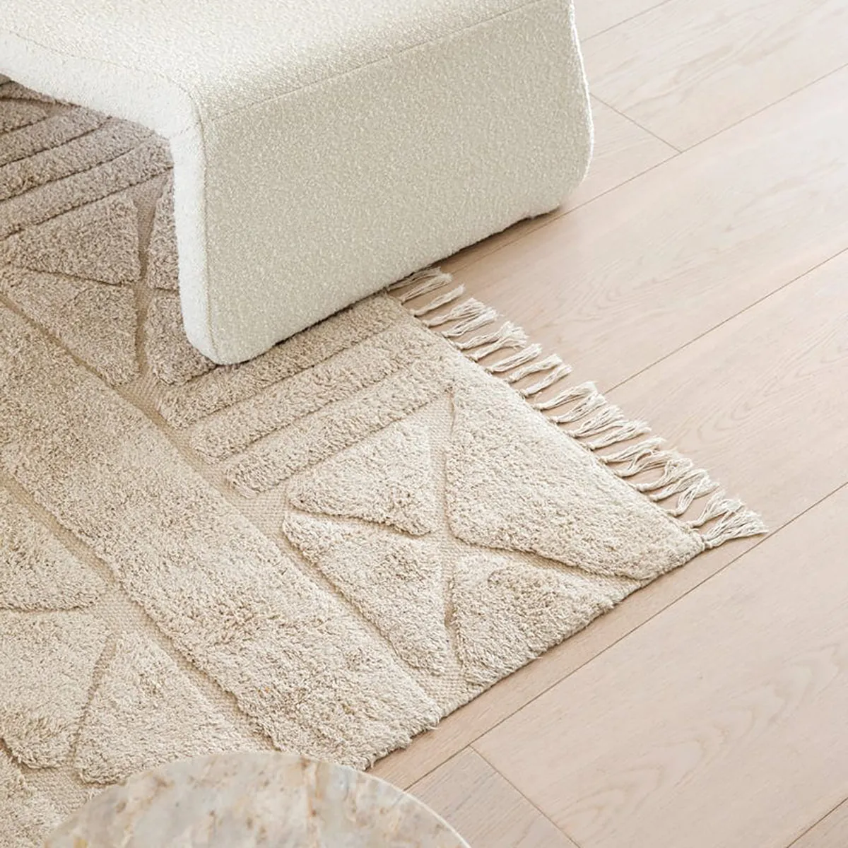 Coco Tribal Textured Washable Shag Rug