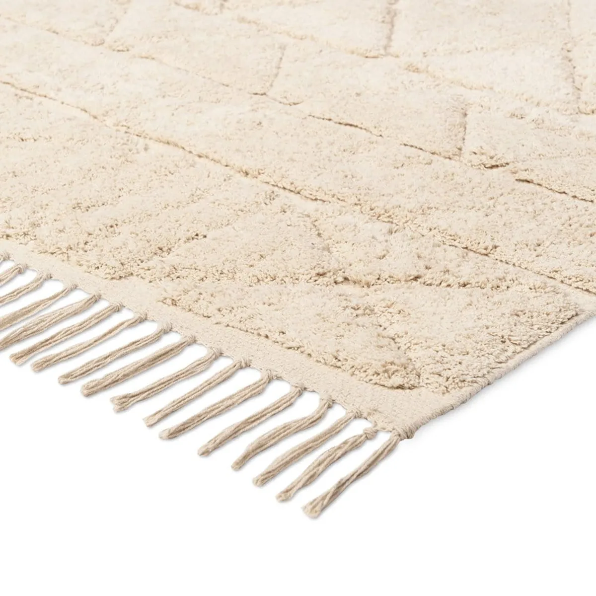 Coco Tribal Textured Washable Shag Rug