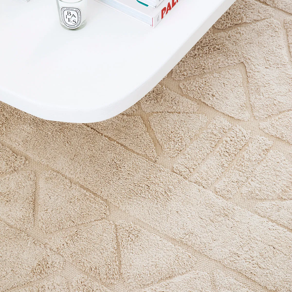 Coco Tribal Textured Washable Shag Rug