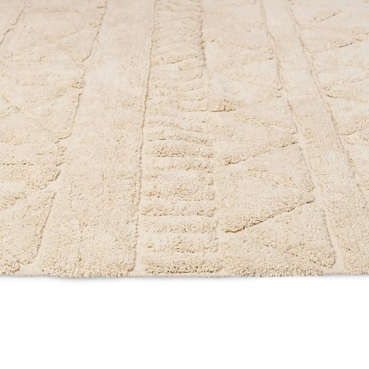 Coco Tribal Textured Washable Shag Rug