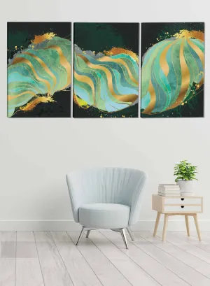 Colored Abstract Paintings(set of 3)