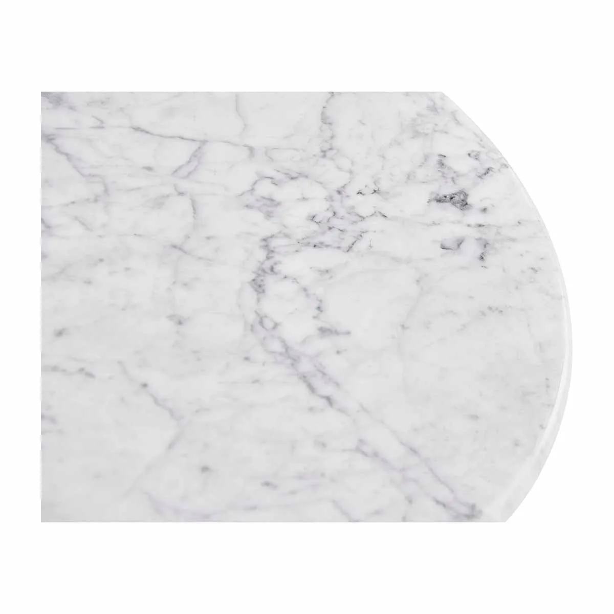 Cosmos Side Table (Black Oak, Carrara Marble)