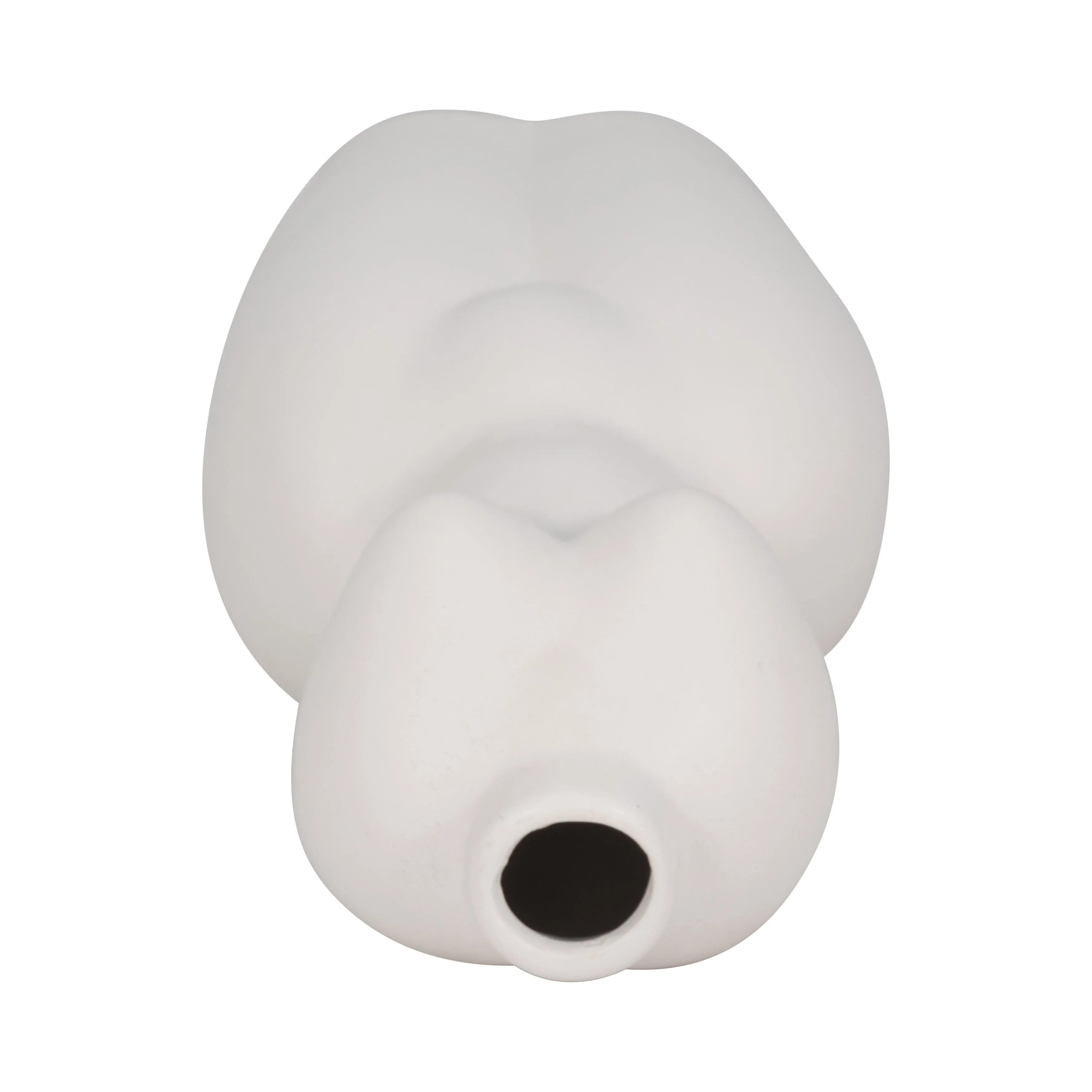 DOL, 12"H TORSO VASE, WHITE