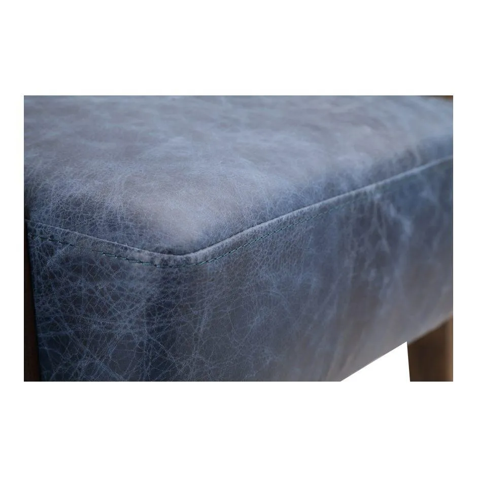 Drexel Arm Chair Kaiso Blue Leather