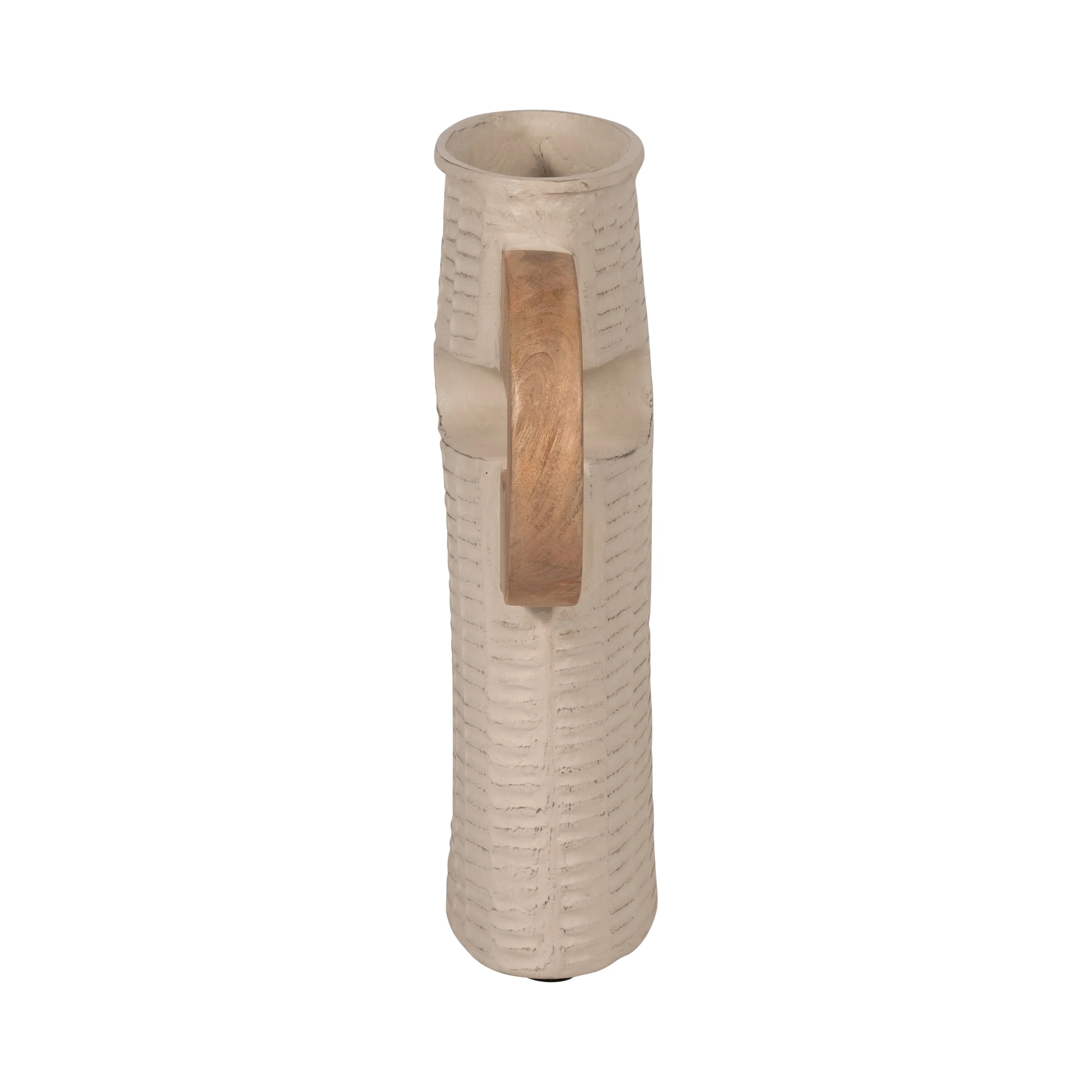 ECOMIX, 14" VASE WITH HANDLE, IVORY