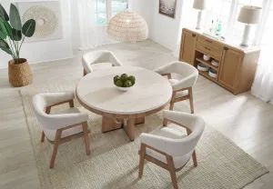 Escape - 54" Round Dining Table - Light Brown