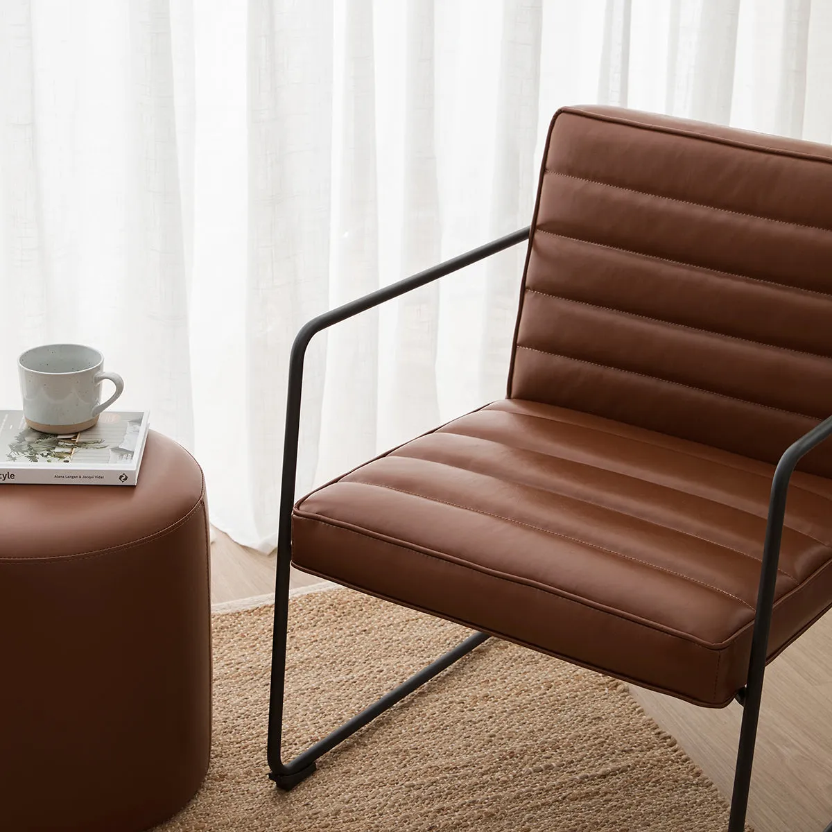 Felix Leatherette Armchair