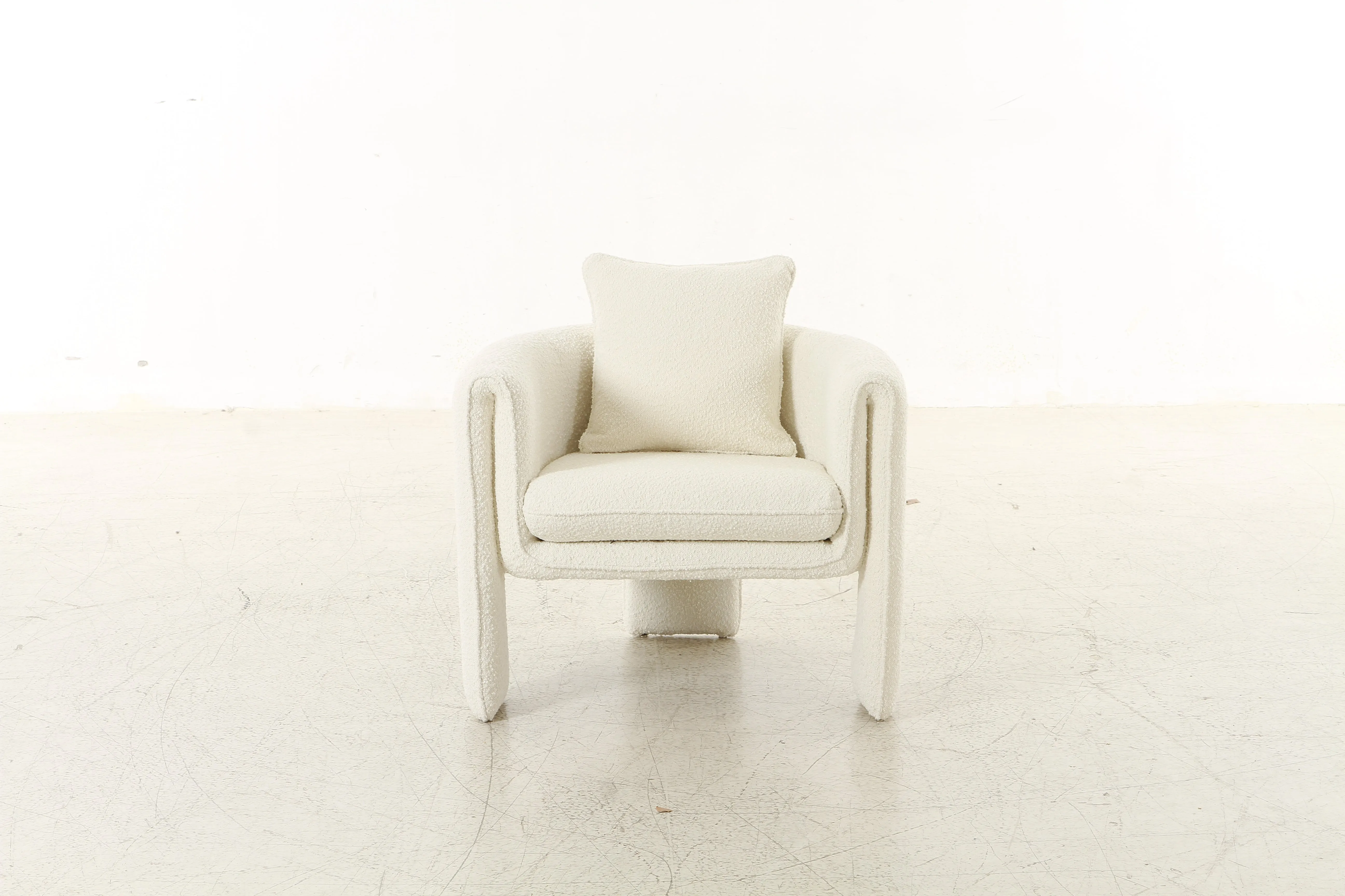 Floating Boucl Cream Chair