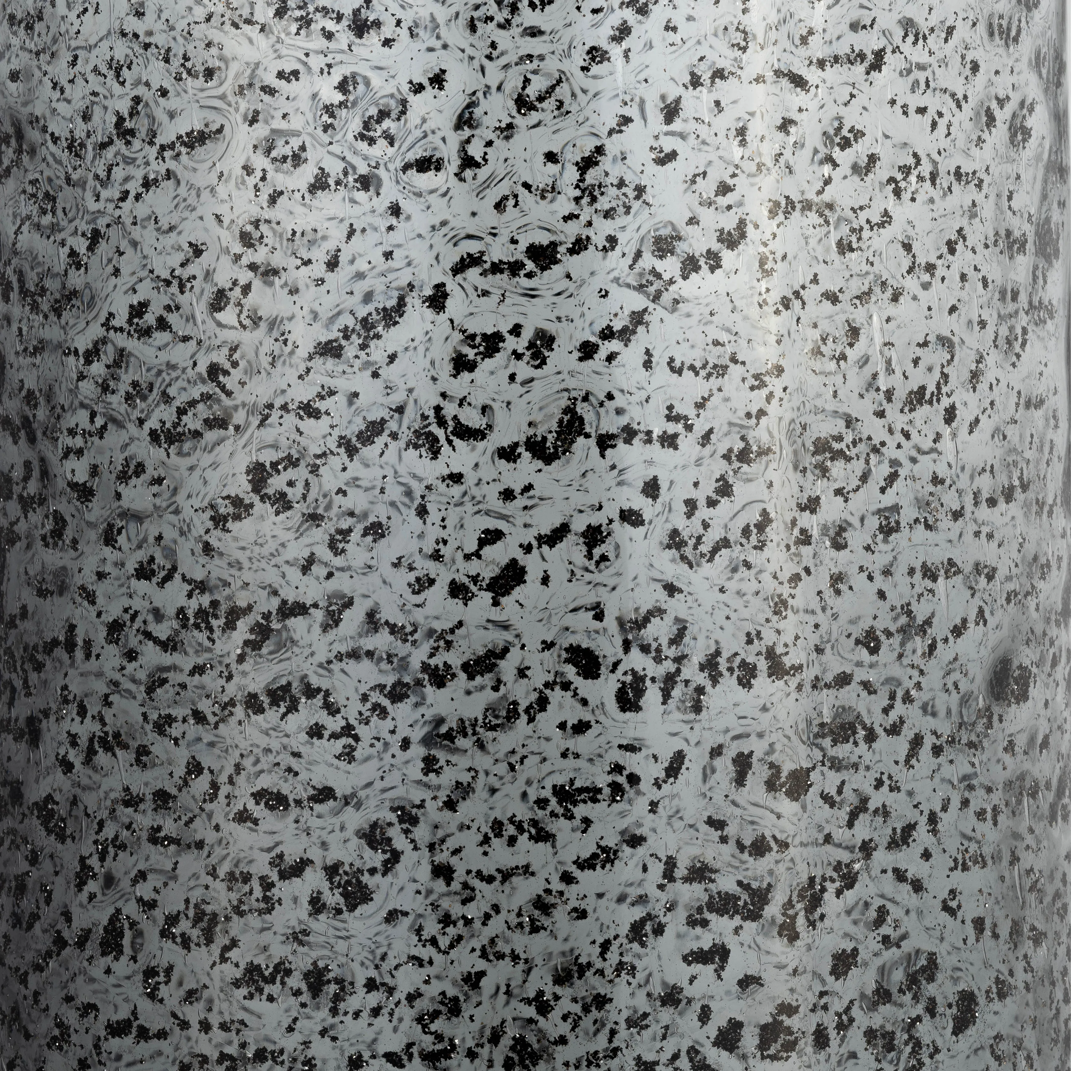 GLASS, 17H" IRREGULAR SHAPE VASE, SMOKE