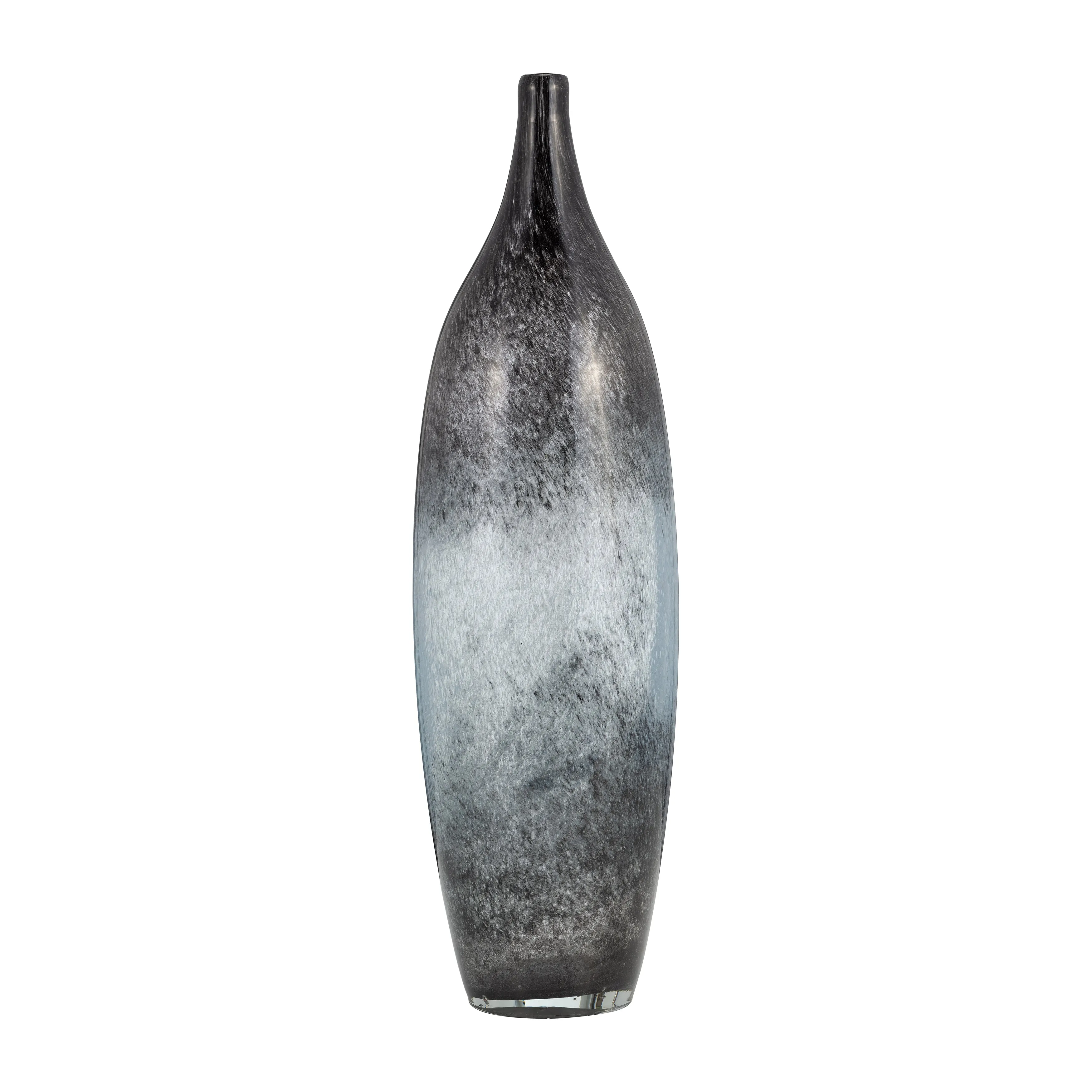 GLASS, 18" VASE BLUE OMBRE