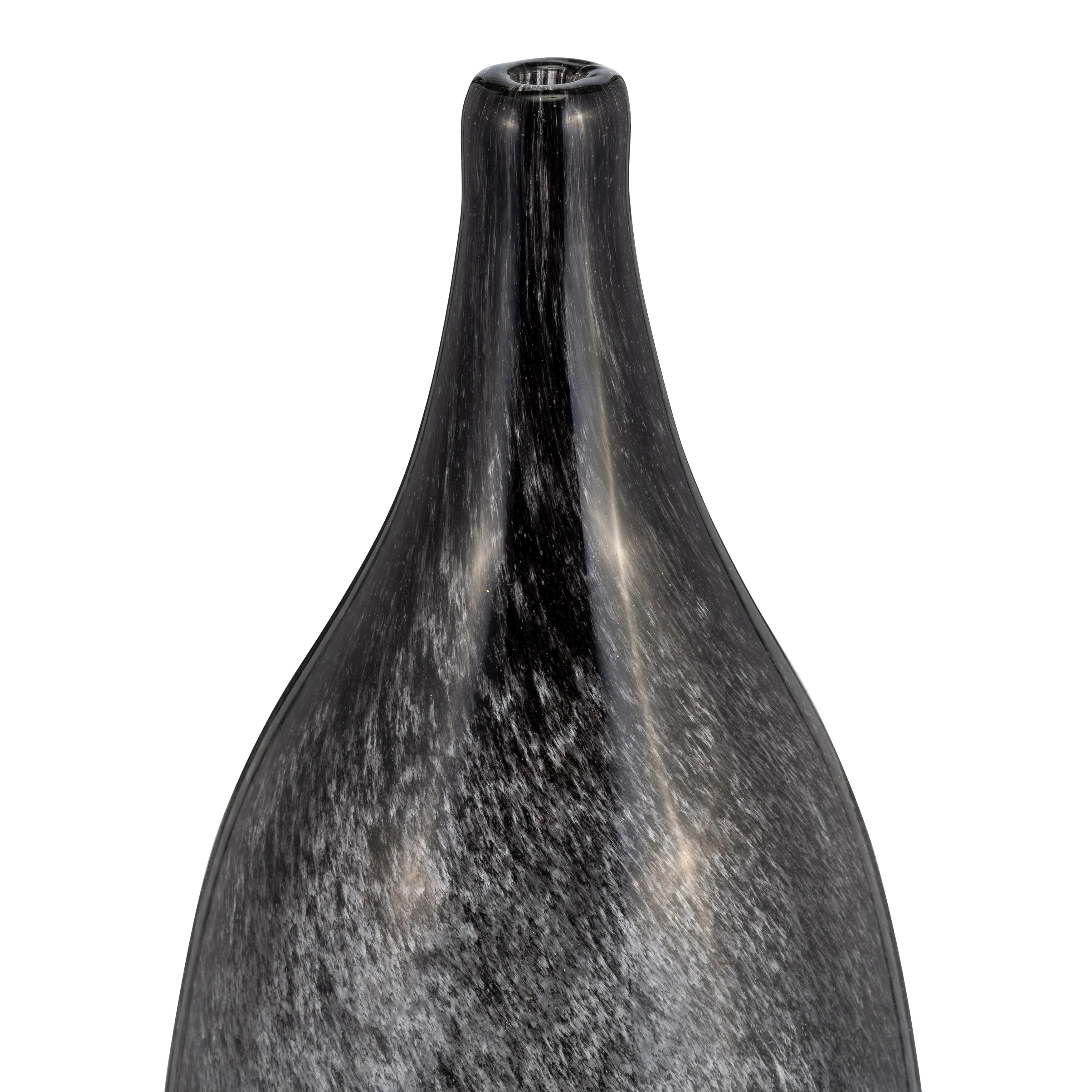 GLASS, 18" VASE BLUE OMBRE