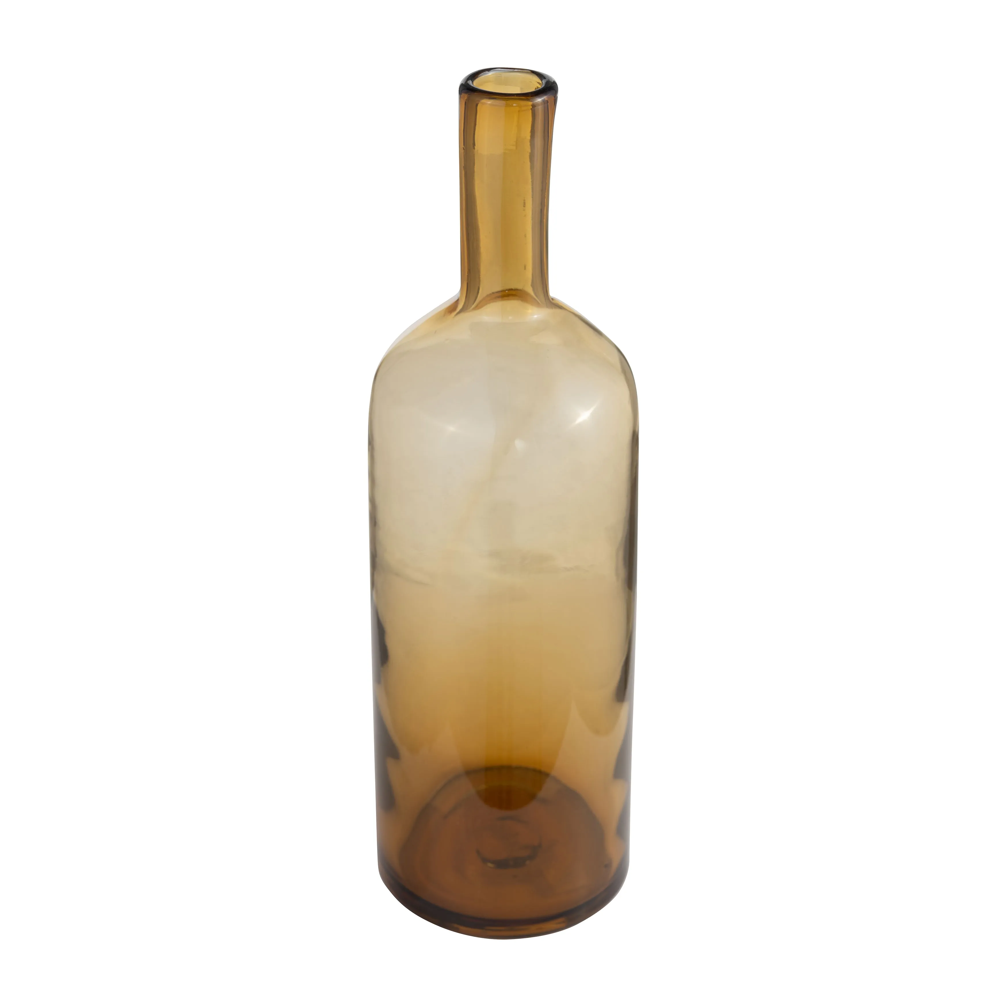 GLASS, 20" BOTTLE W/ STOPPER AMBER
