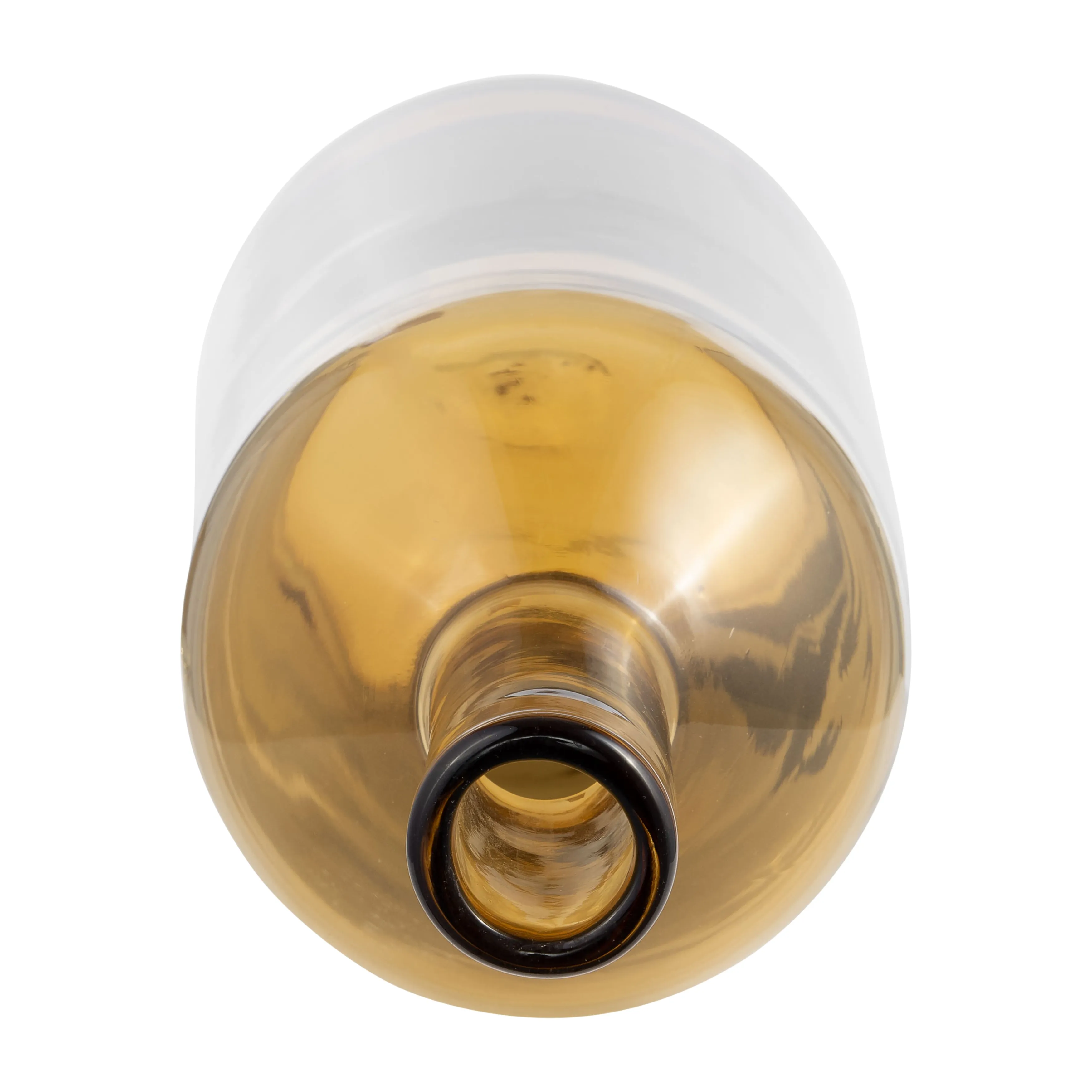 GLASS, 20" BOTTLE W/ STOPPER AMBER