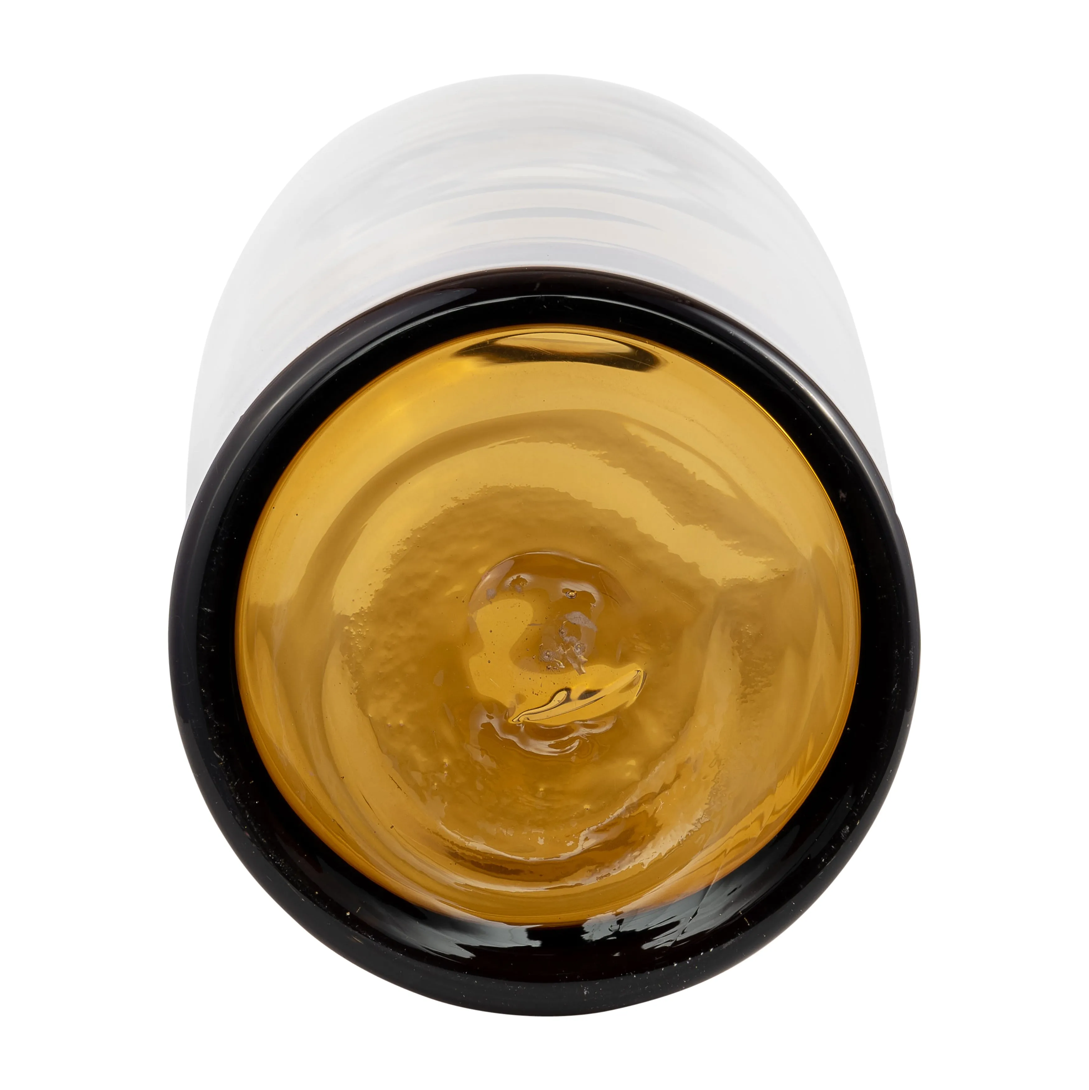 GLASS, 20" BOTTLE W/ STOPPER AMBER