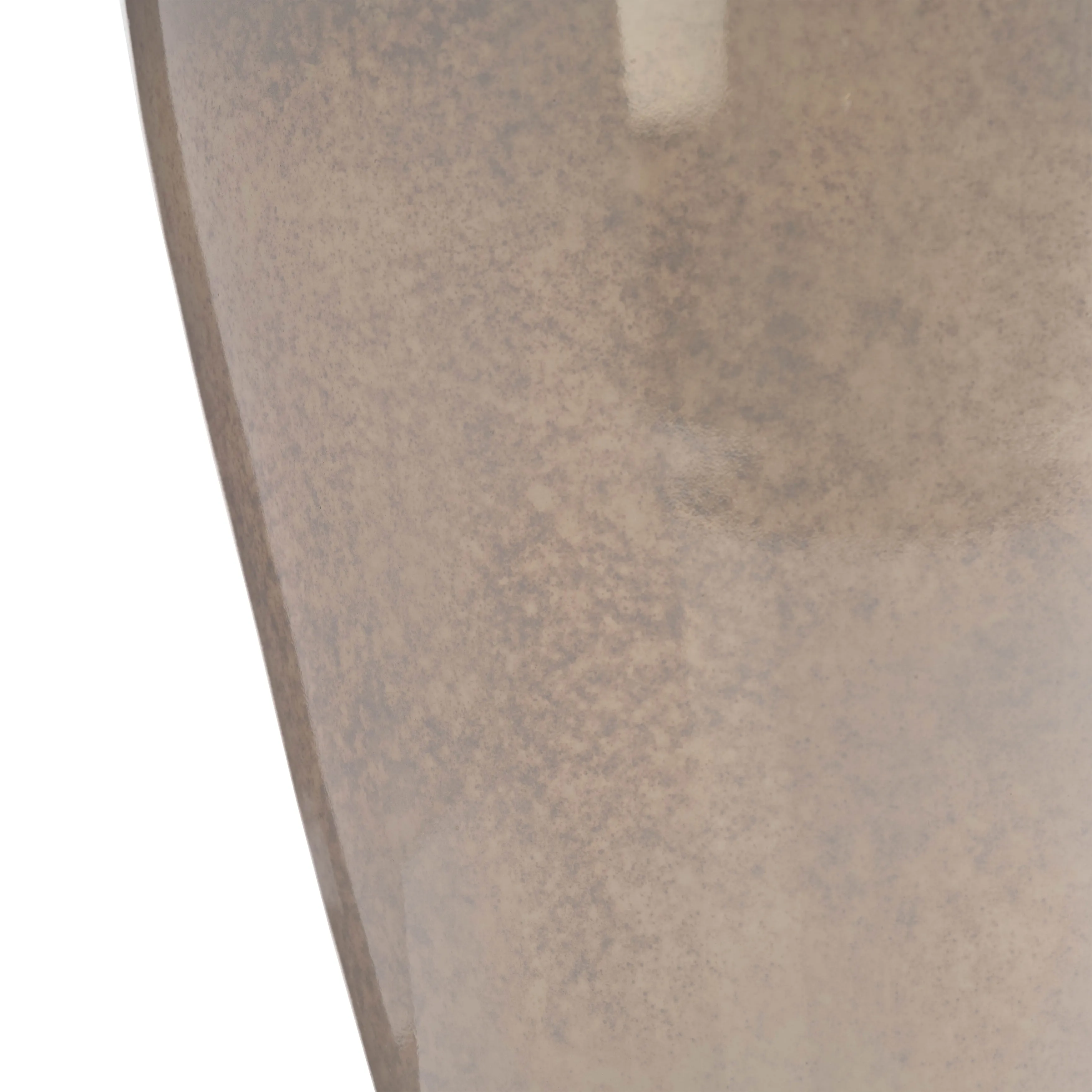 GLASS, 20" METALLIC VASE, CHAMPAGNE