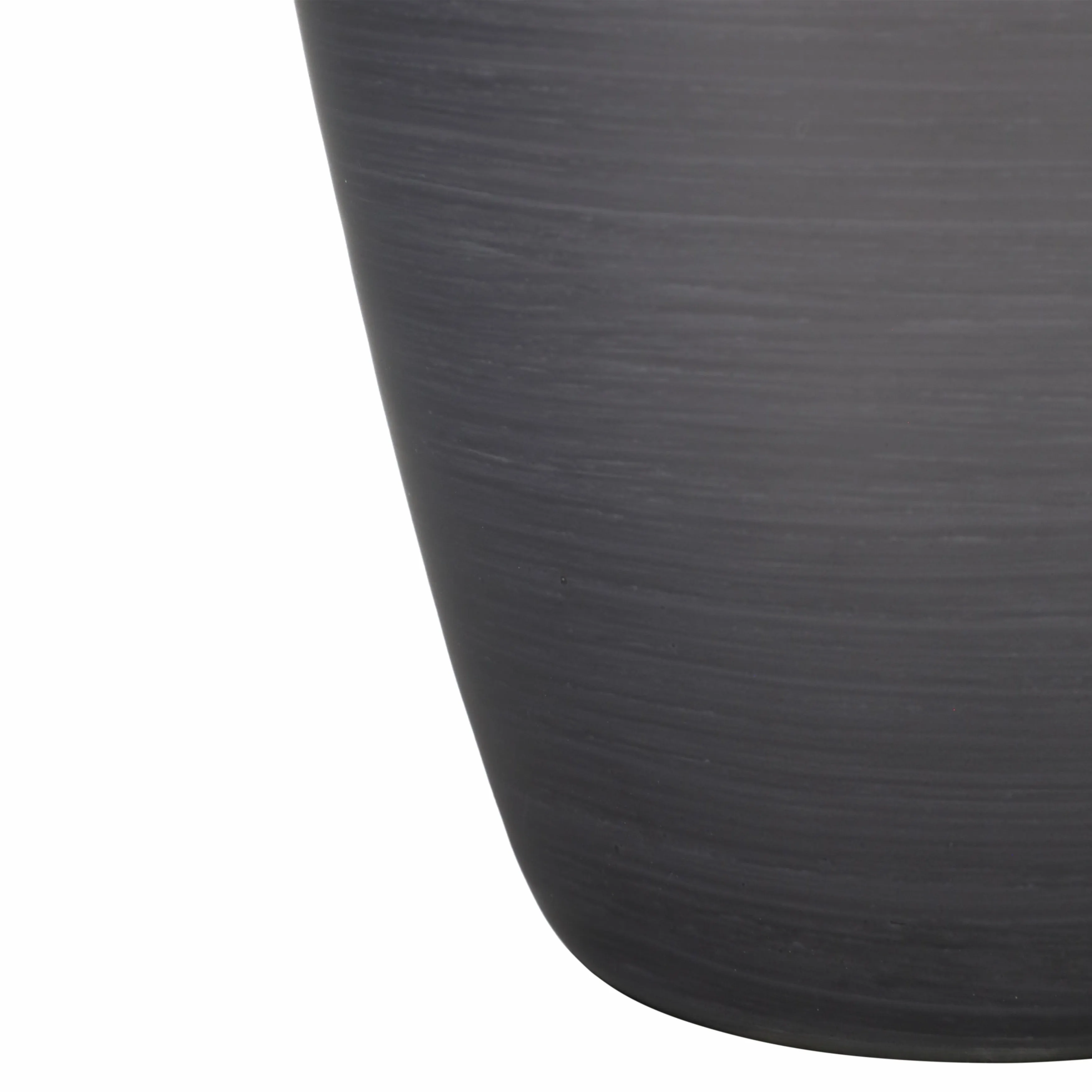 GLASS, 20" VASE W/ RESIN TOPPER, GRAY