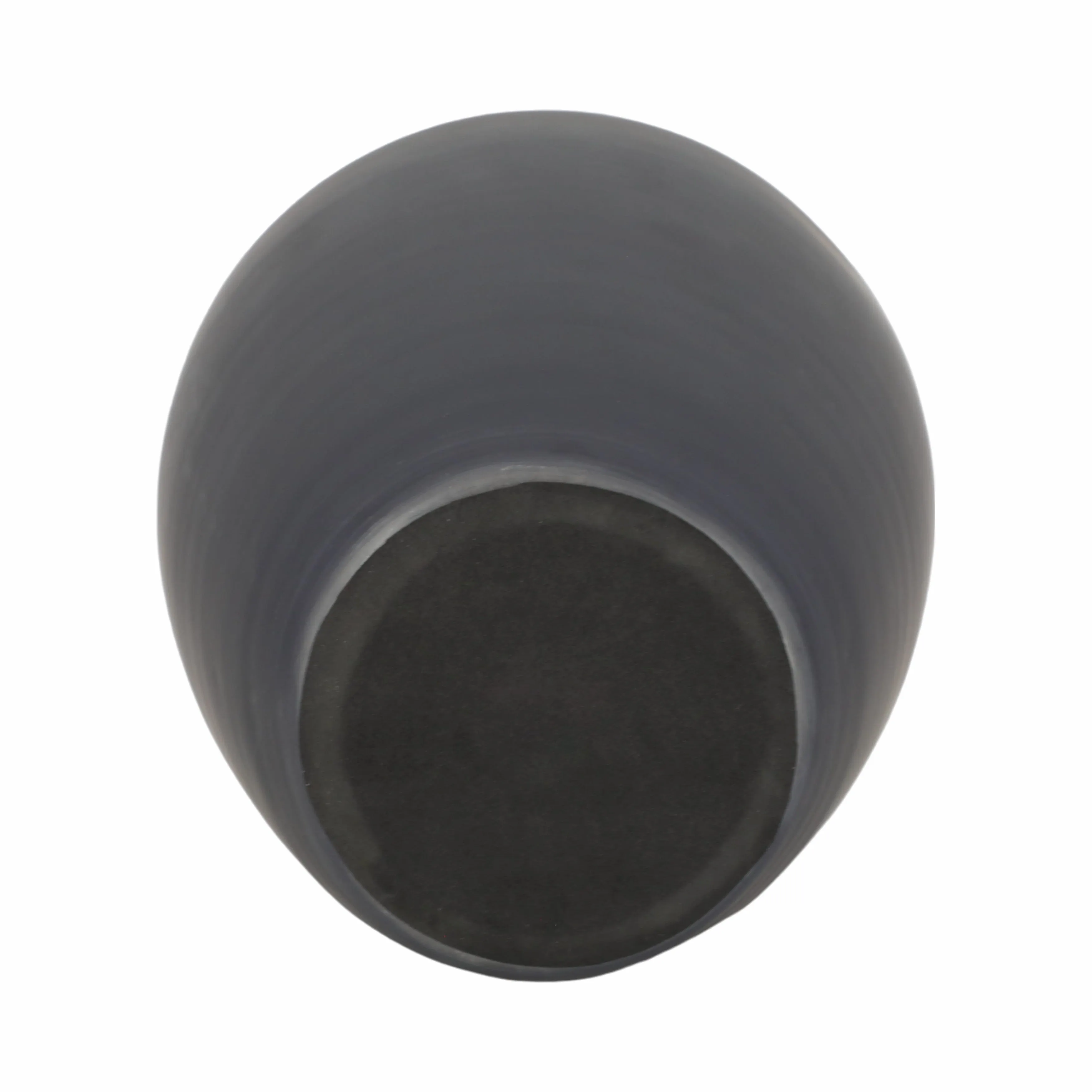 GLASS, 20" VASE W/ RESIN TOPPER, GRAY