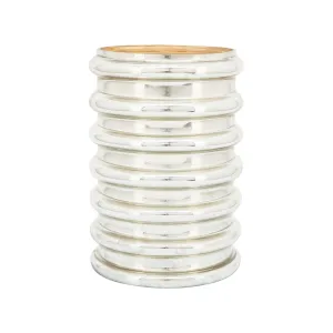 Glass, 9"h, Scallop Vase, Champagne