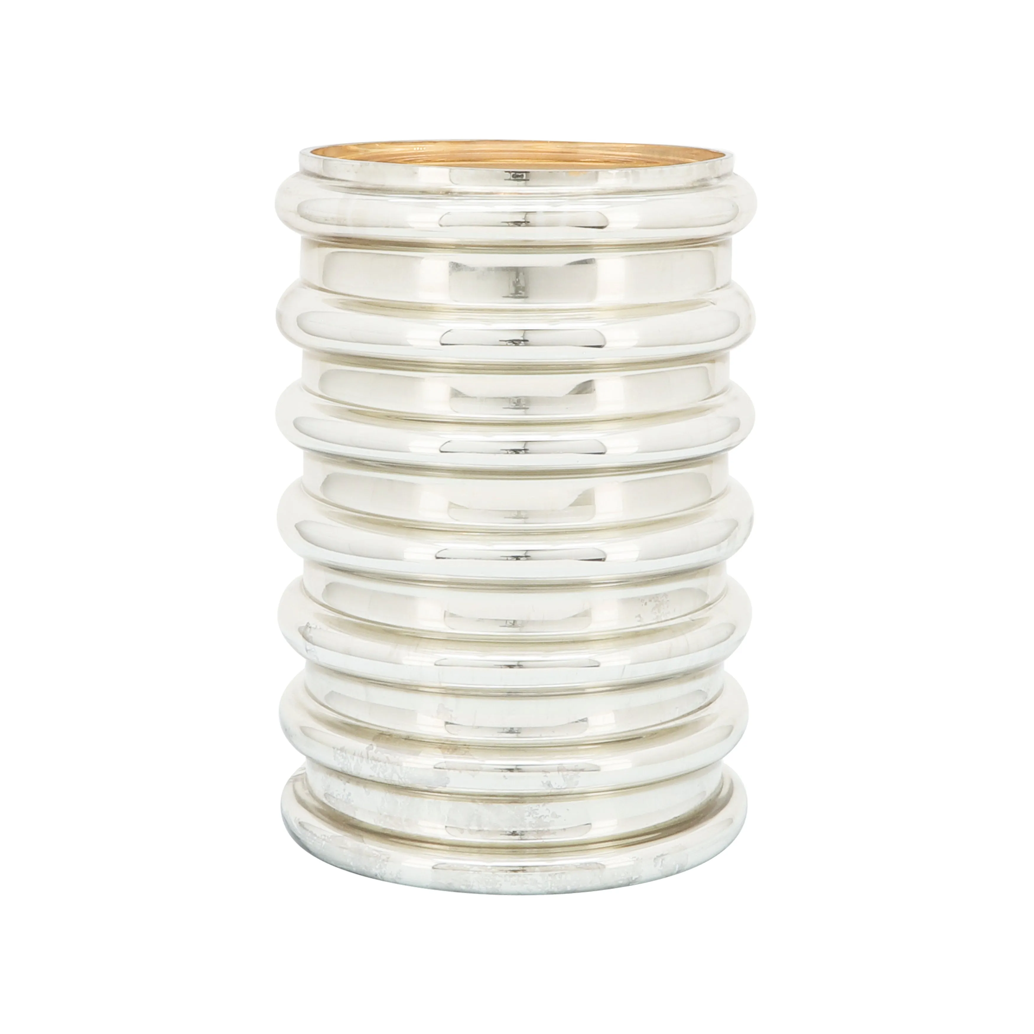 Glass, 9"h, Scallop Vase, Champagne