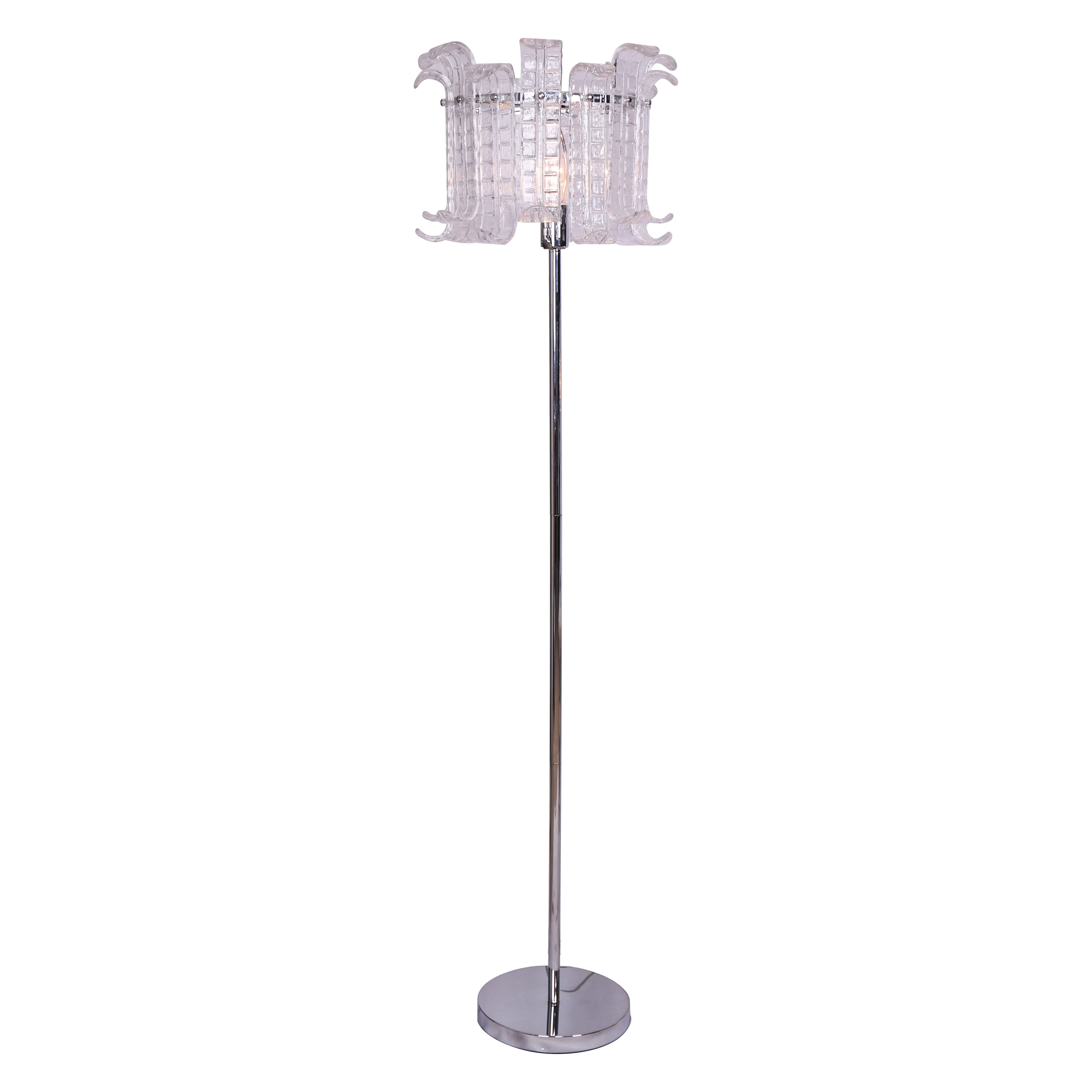 GLASS UMBRELLA FLOOR LAMP