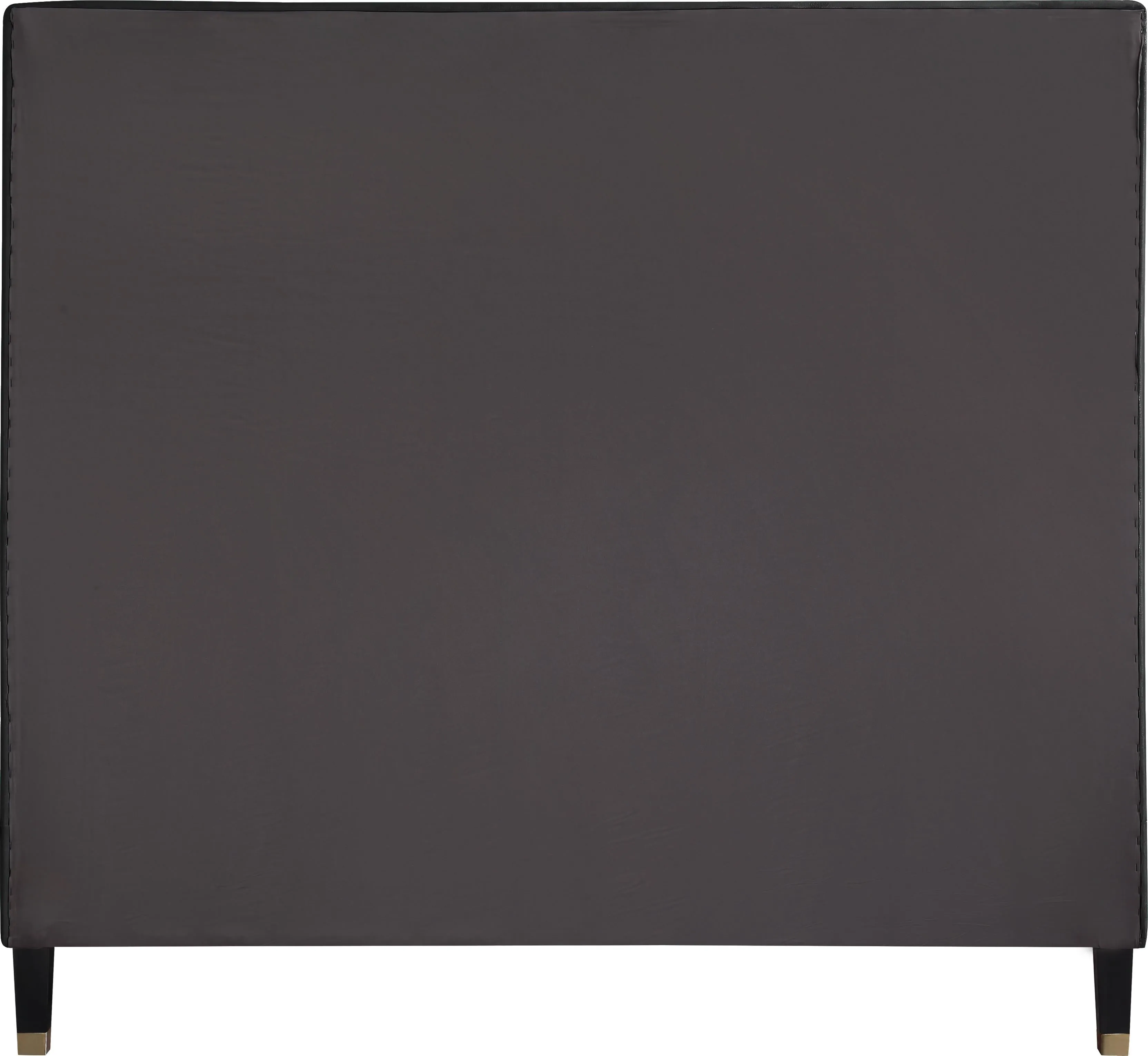 Harlie Black Velvet King Bed