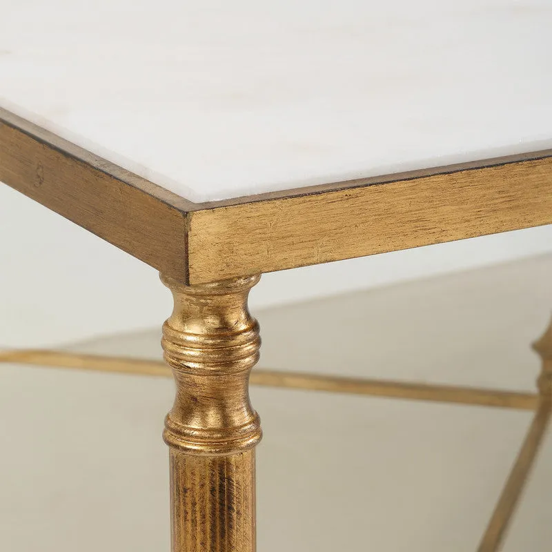 Henzler 126 W x 47 H x 126 D Square Coffee Table with Marble Top