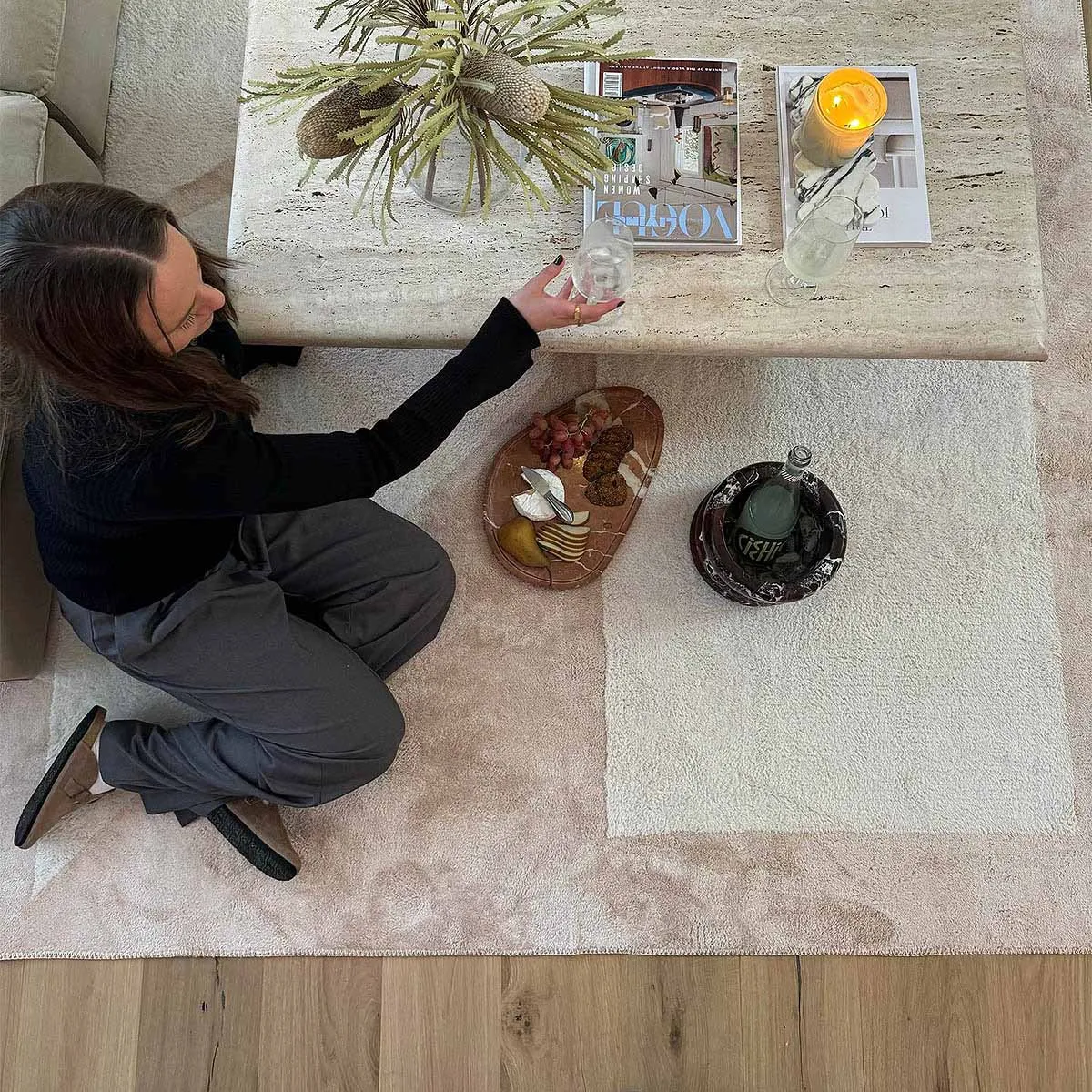 Human Cotton Feel Rug