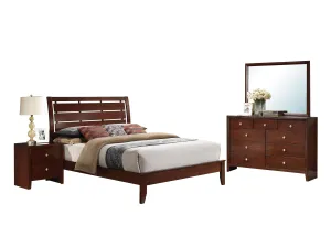 Ilana Brown Cherry Eastern King Bed