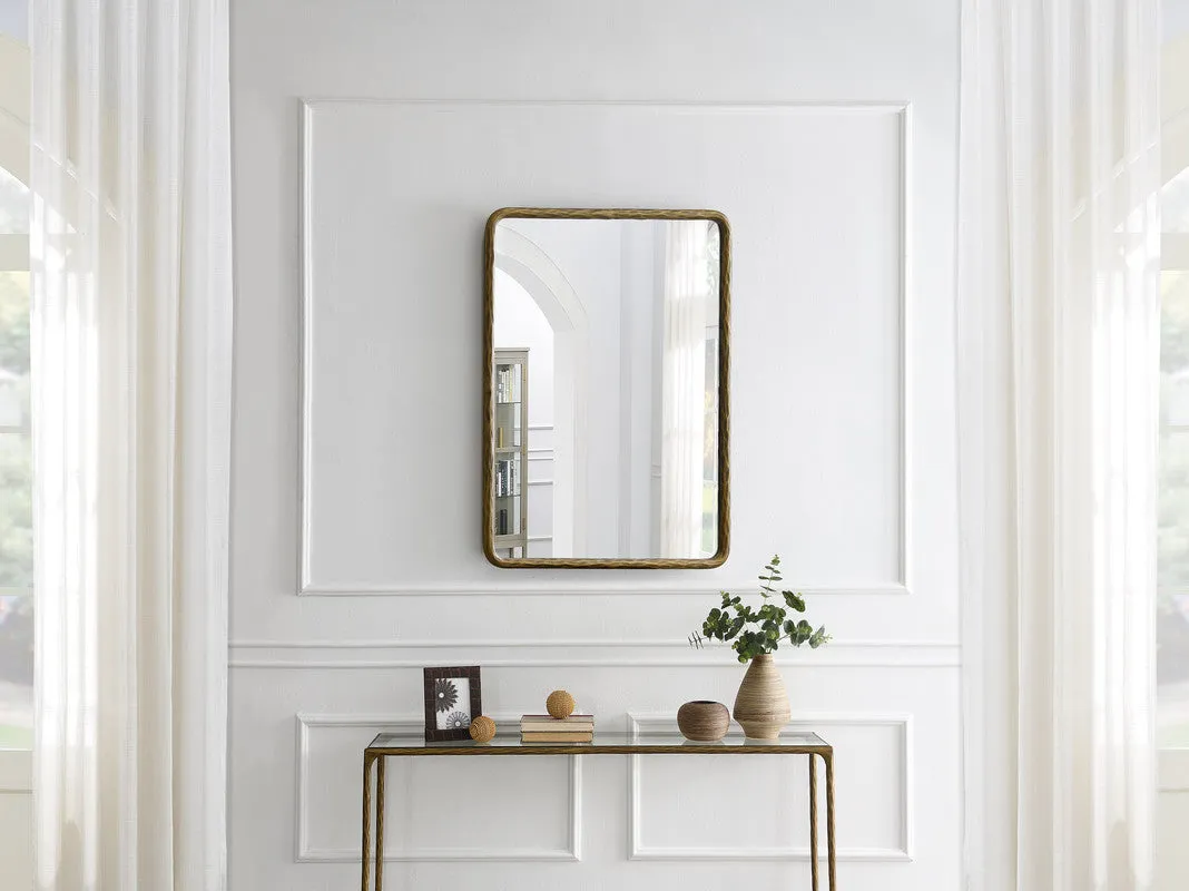 iron mirror- Gold MEDIUM Mirror