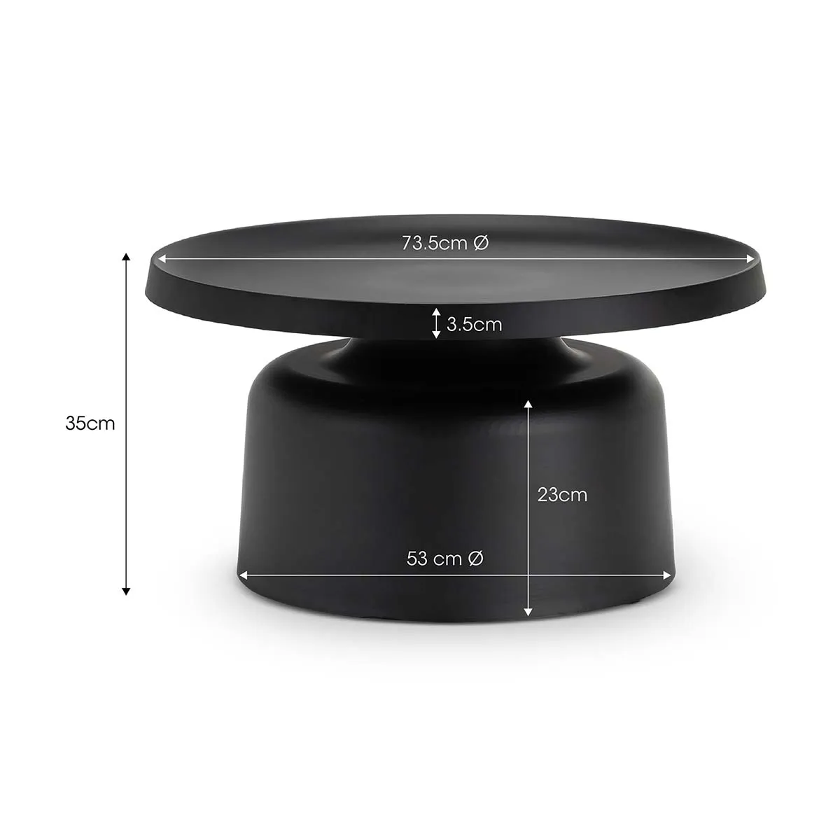 Javi Pedestal Tray Coffee Table