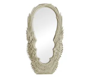 JC Modern - Icarus Collection - Classical Silver Winged Floor Mirror