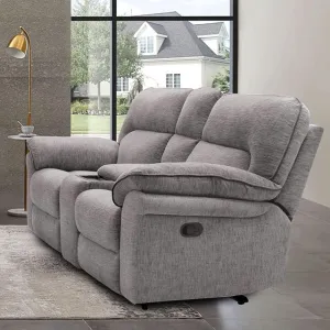 JOSIAS Loveseat, Light Gray Fabric