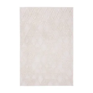 Kira Diamond Detail Textured Rug