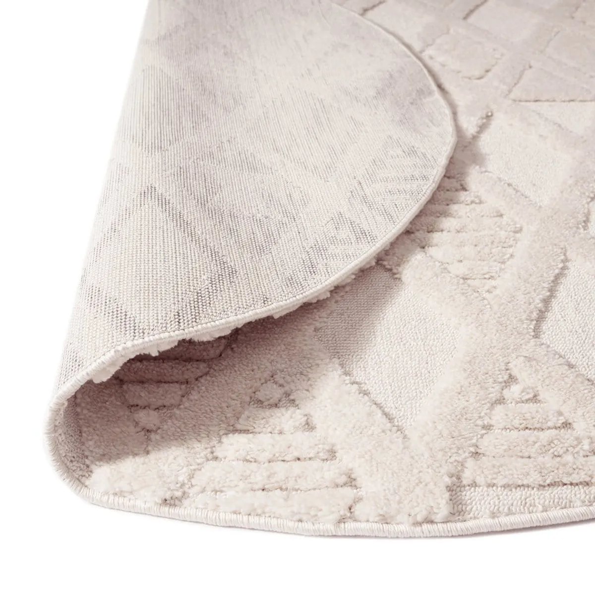 Kira Diamond Detail Textured Rug