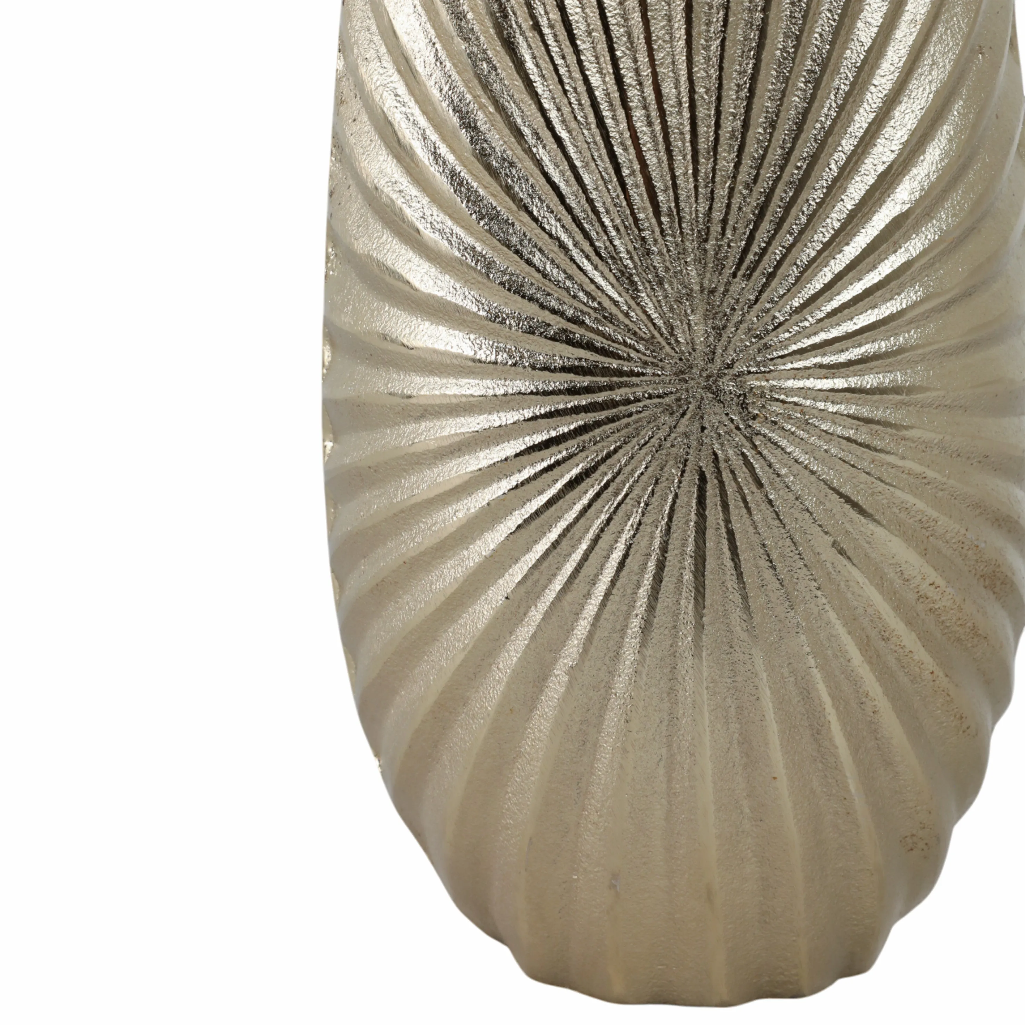 METAL, 16" BURST VASE, CHAMPAGNE