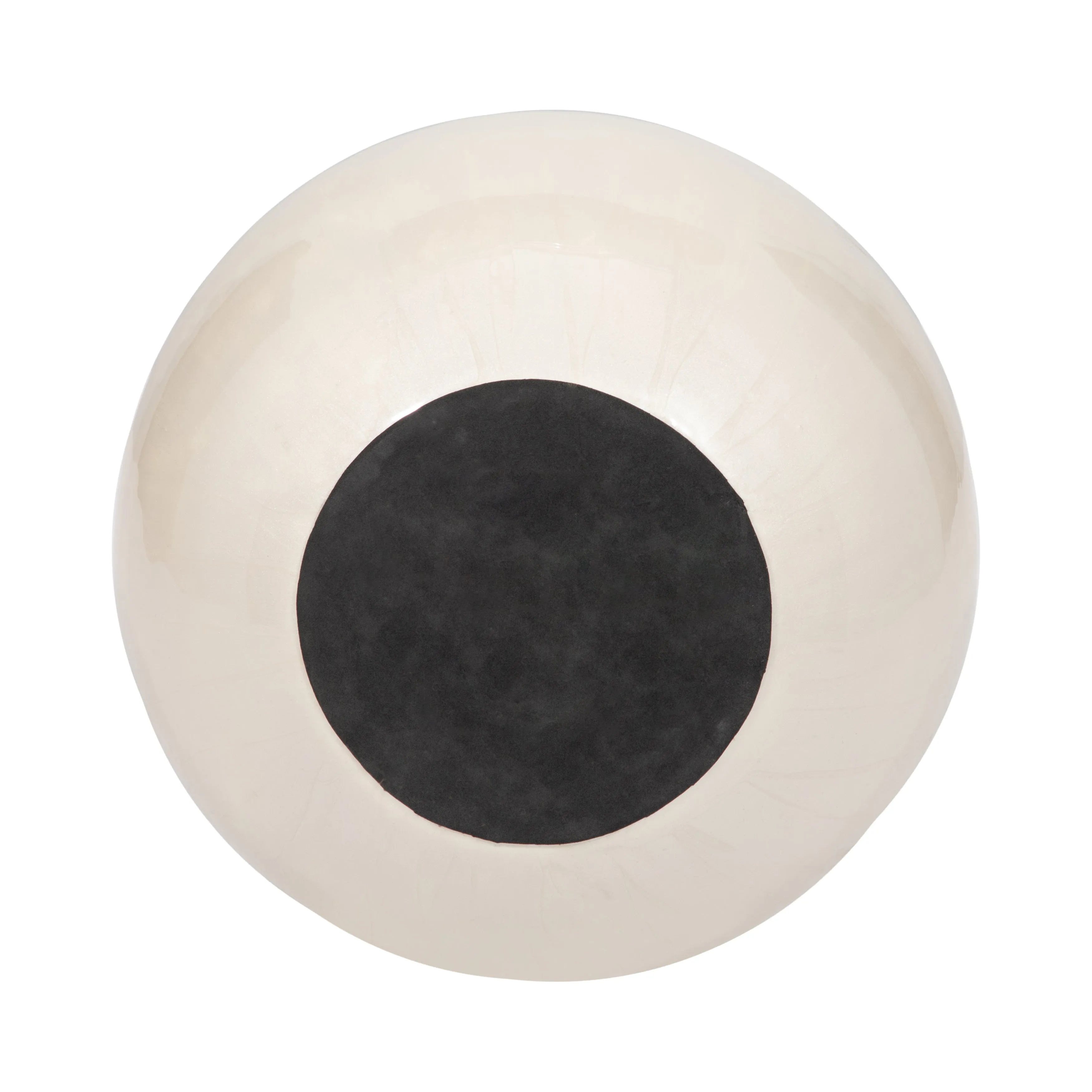METAL, 18" BULBOUS VASE, PEARL